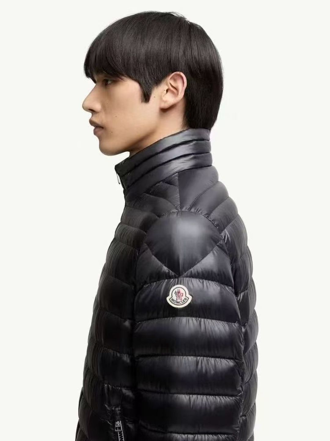 Moncler Couple Down Jacket White Duck Down Black Striped S-m-l-xl