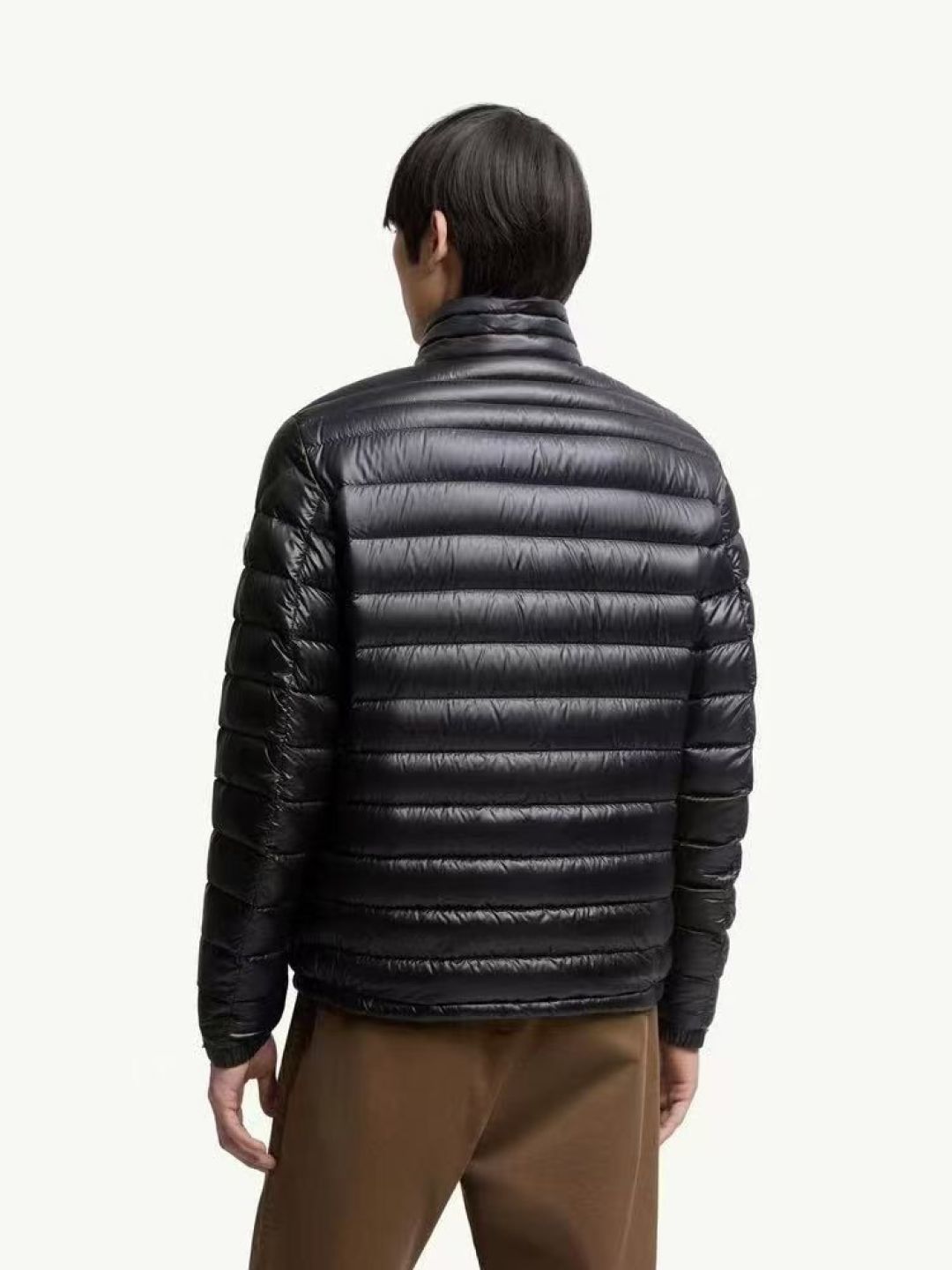 Moncler Couple Down Jacket White Duck Down Black Striped S-m-l-xl