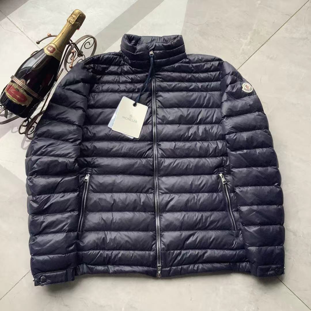 Moncler Couple Down Jacket White Duck Down Black Striped S-m-l-xl