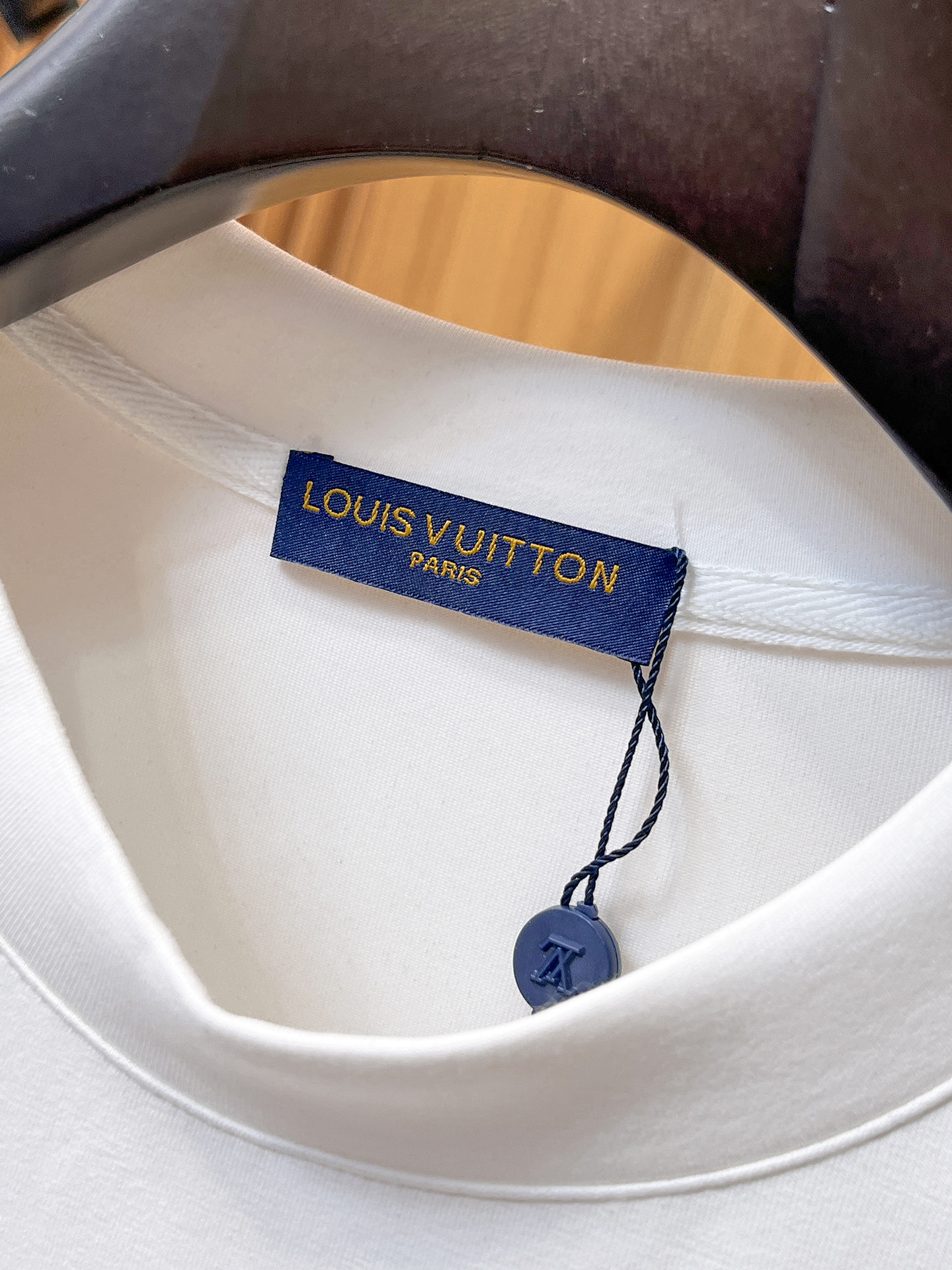 Louis Vuitton Male Hoodie Cotton Black Xs-s-m-l