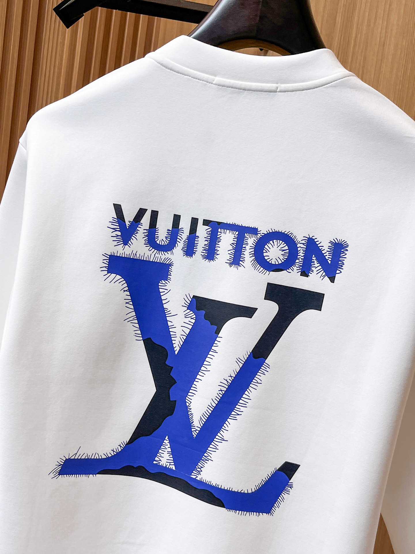 Louis Vuitton Male Hoodie Cotton Black Xs-s-m-l