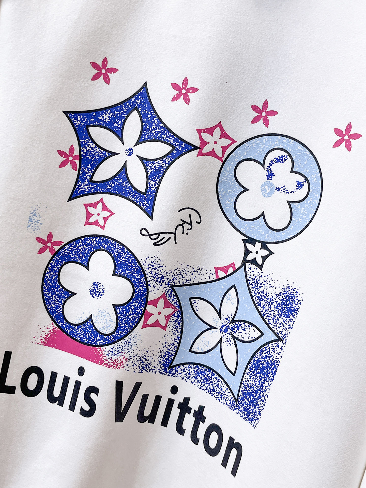 Louis Vuitton Male Hoodie Cotton Black Xs-s-m-l