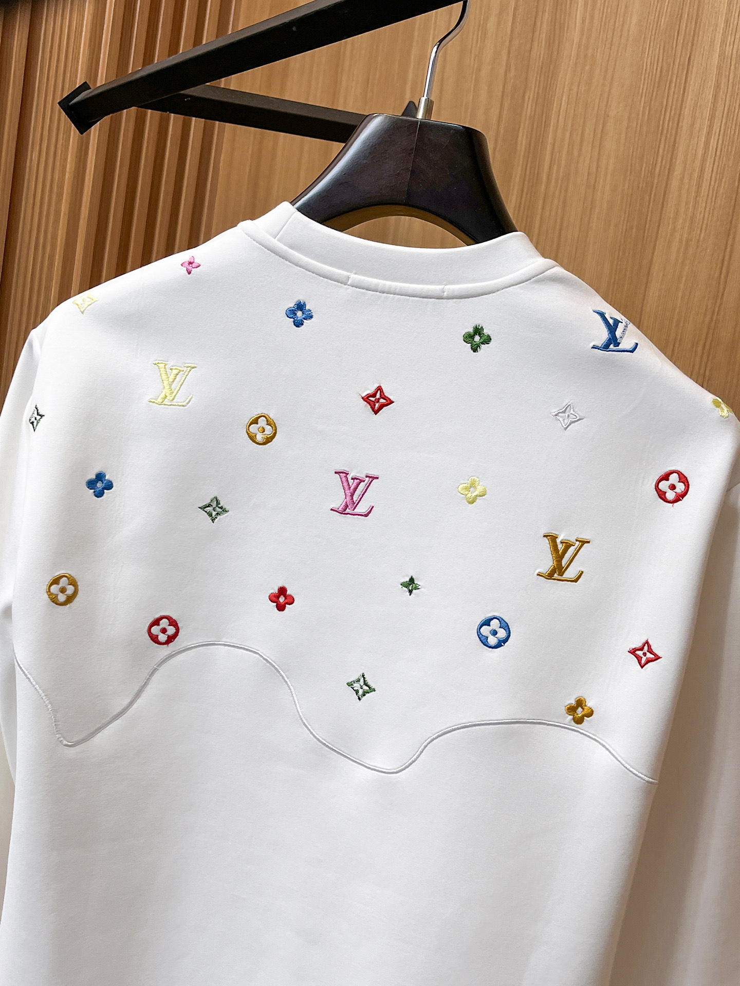 Louis Vuitton Male Hoodie Cotton Black Xs-s-m-l
