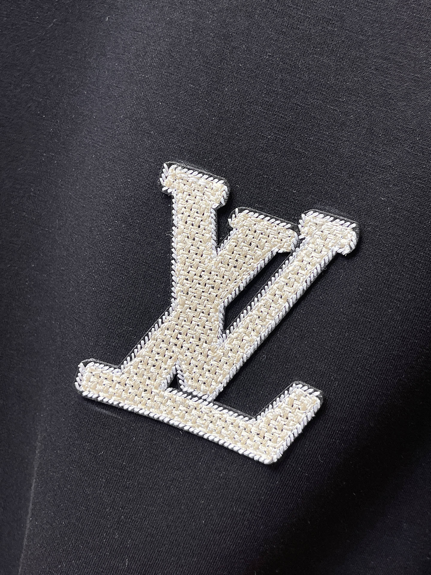 Louis Vuitton Male Hoodie Cotton Black Xs-s-m-l