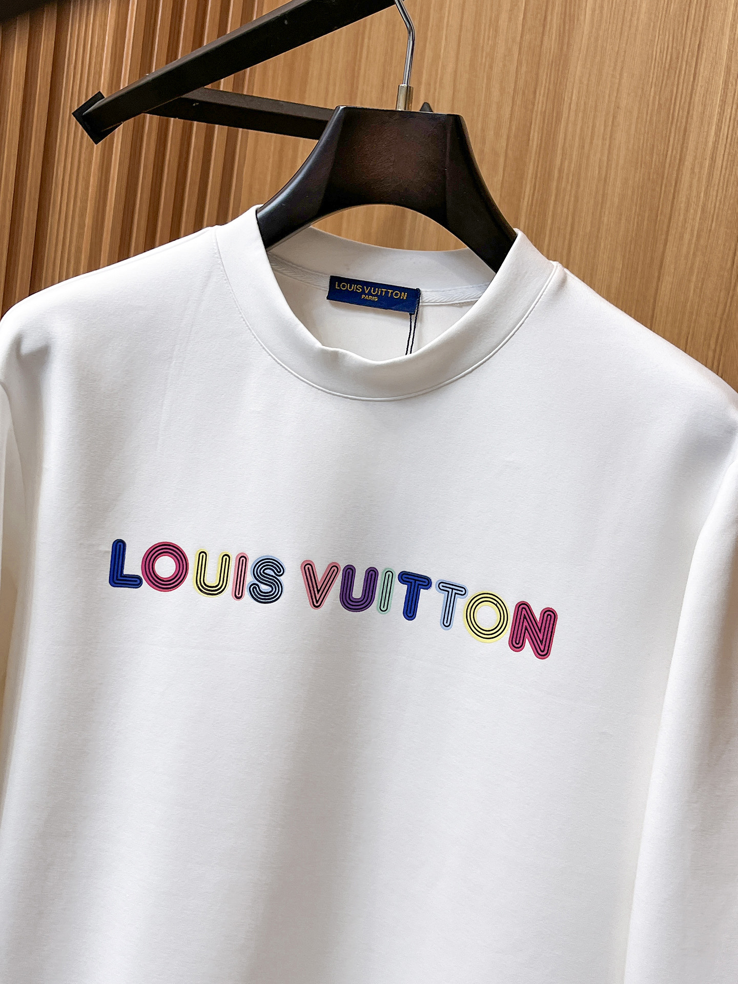 Louis Vuitton Male Hoodie Cotton Black Xs-s-m-l