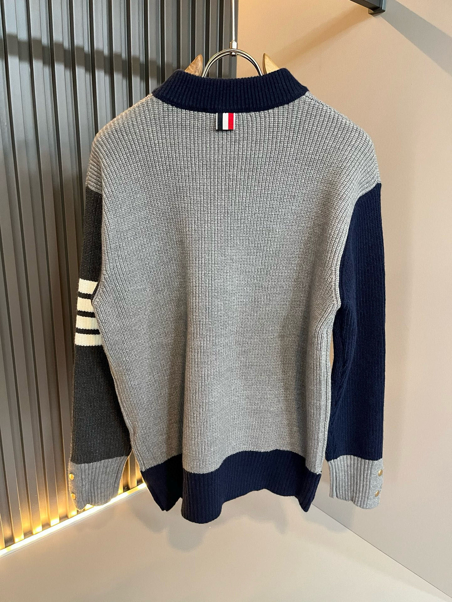 Thom Browne Couple Basic Clothing Wool Striped M-xl