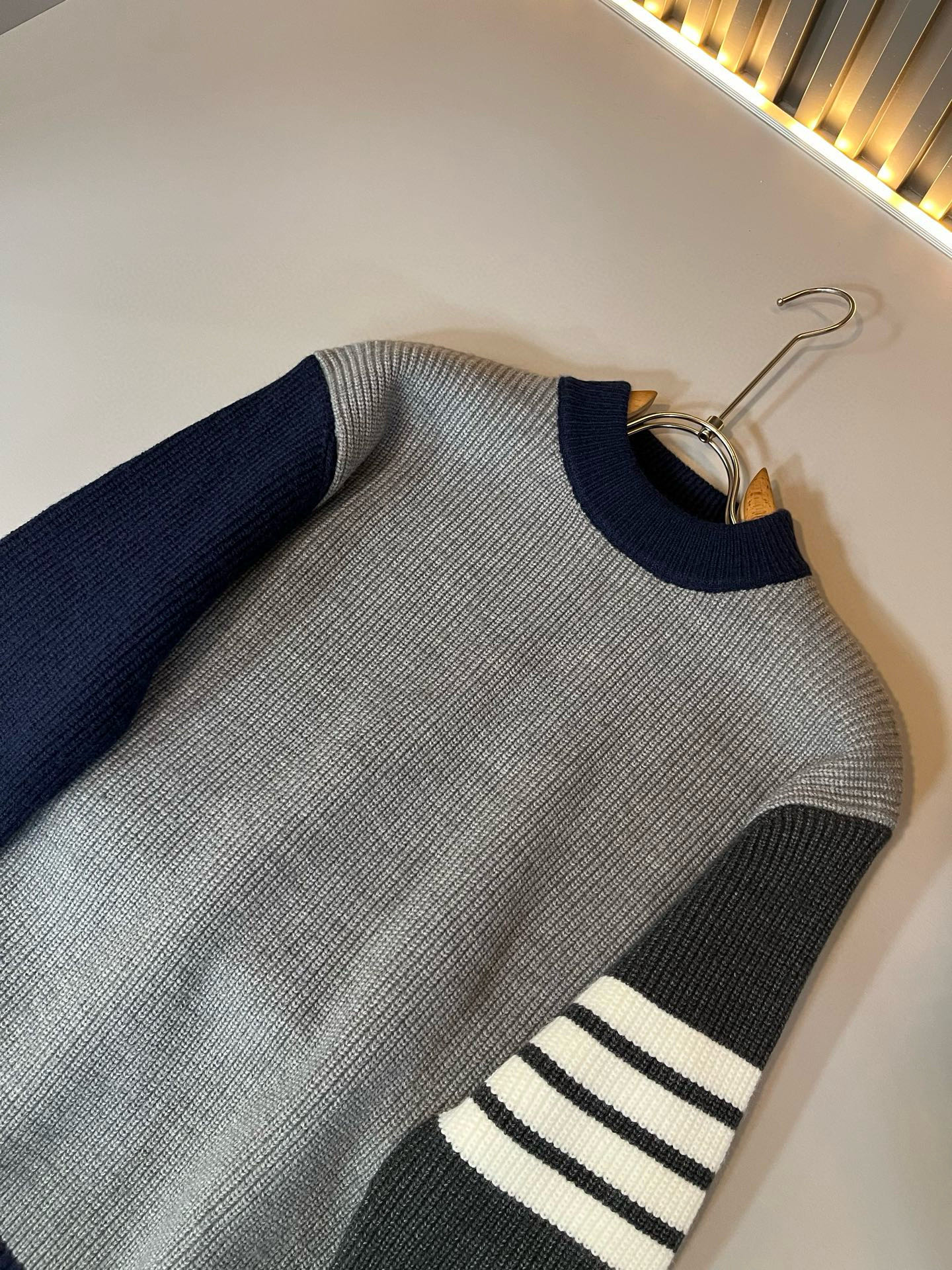 Thom Browne Couple Basic Clothing Wool Striped M-xl