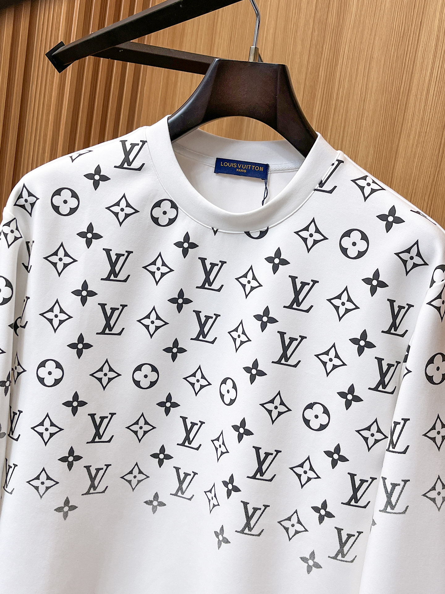 Louis Vuitton Male Hoodie Cotton Black Xs-s-m-l
