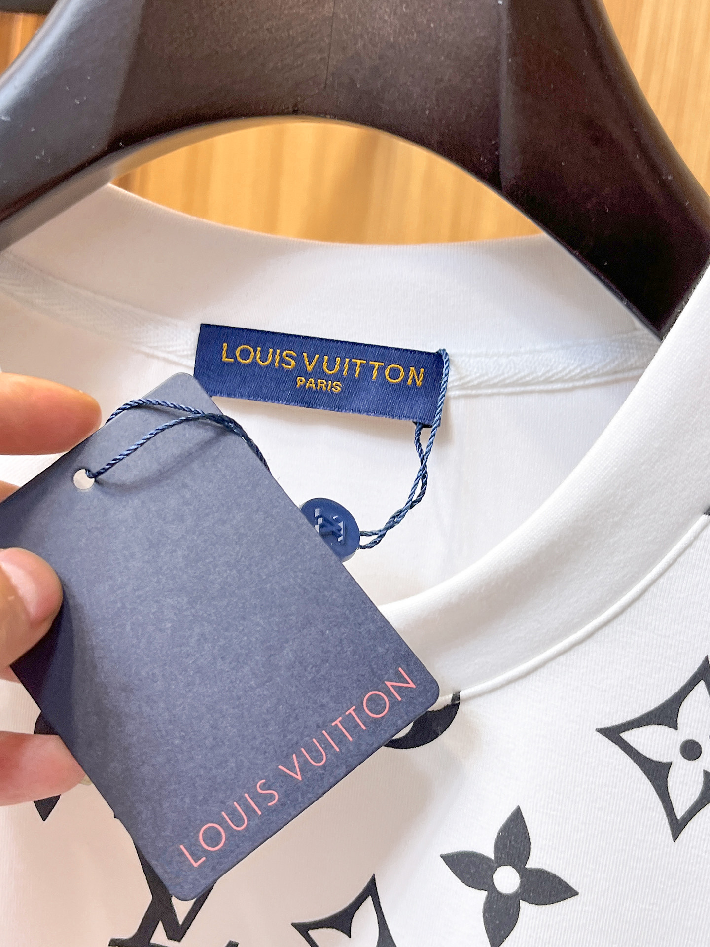Louis Vuitton Male Hoodie Cotton Black Xs-s-m-l