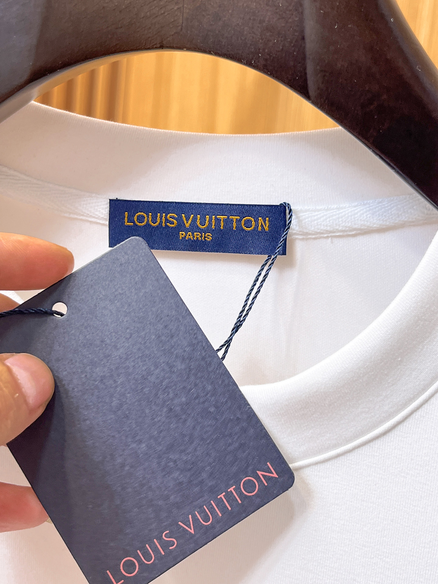 Louis Vuitton Male Hoodie Cotton Black Xs-s-m-l