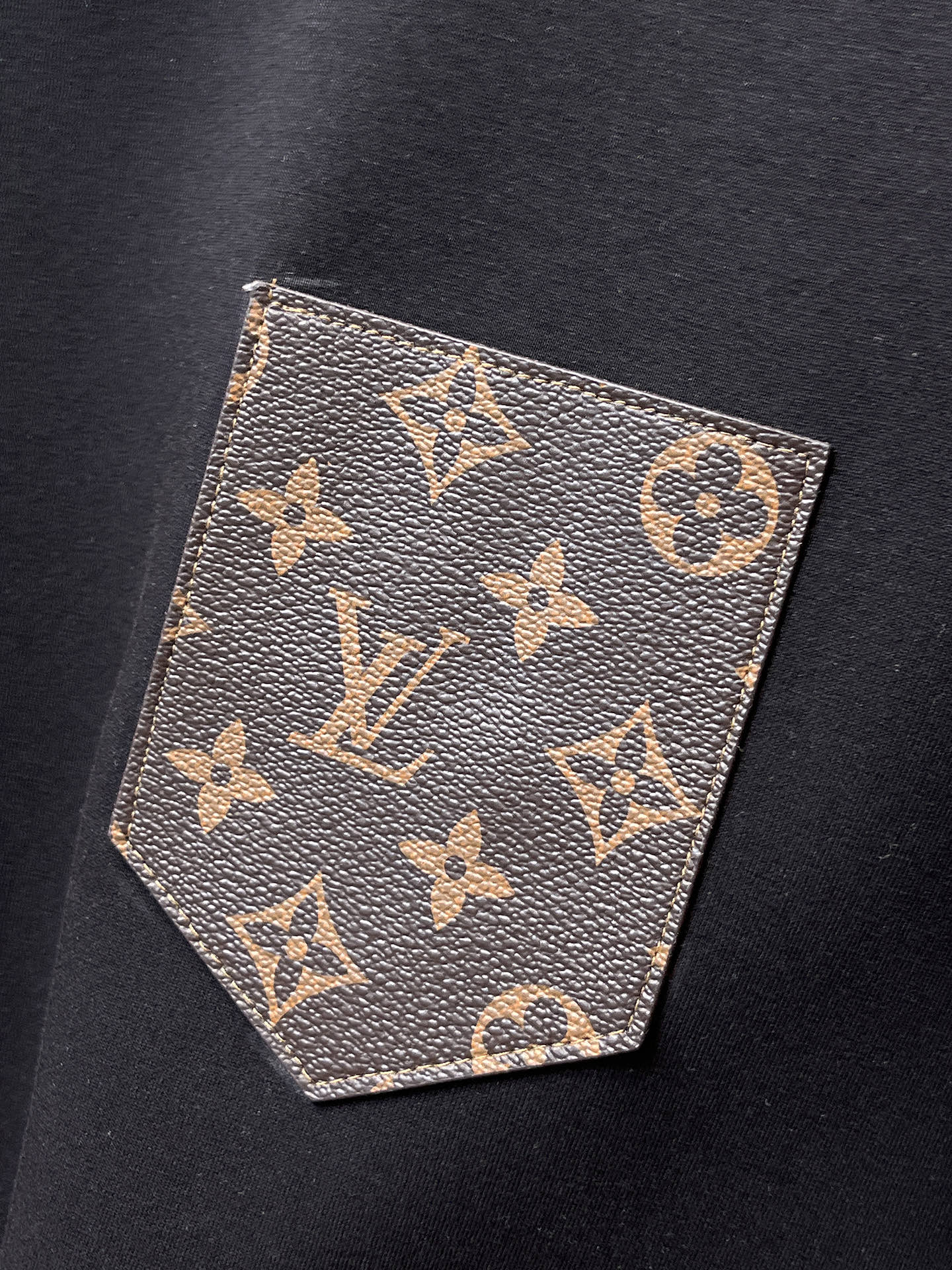 Louis Vuitton Male Hoodie Cotton Black Xs-s-m-l