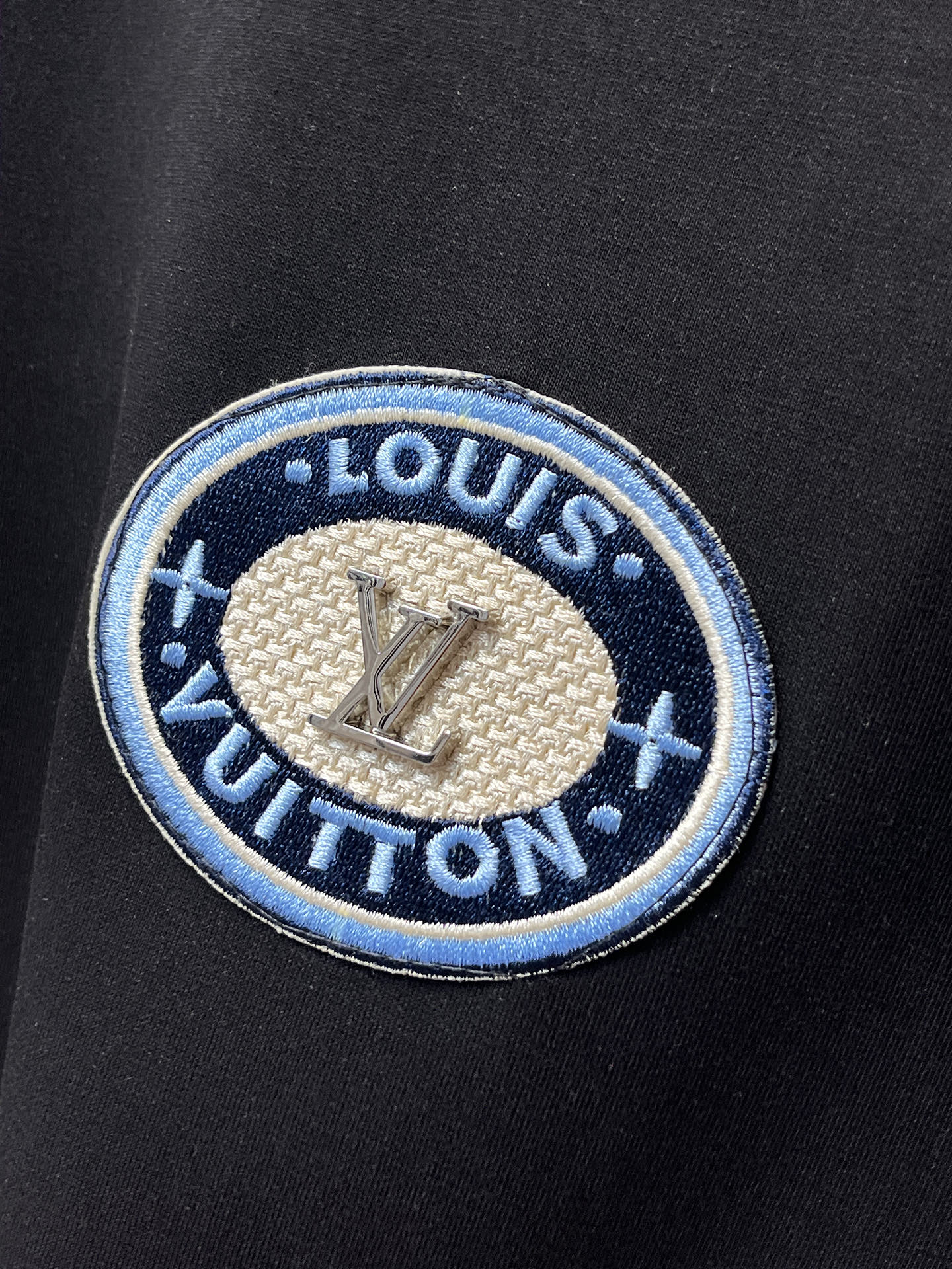 Louis Vuitton Male Hoodie Cotton Black Xs-s-m-l