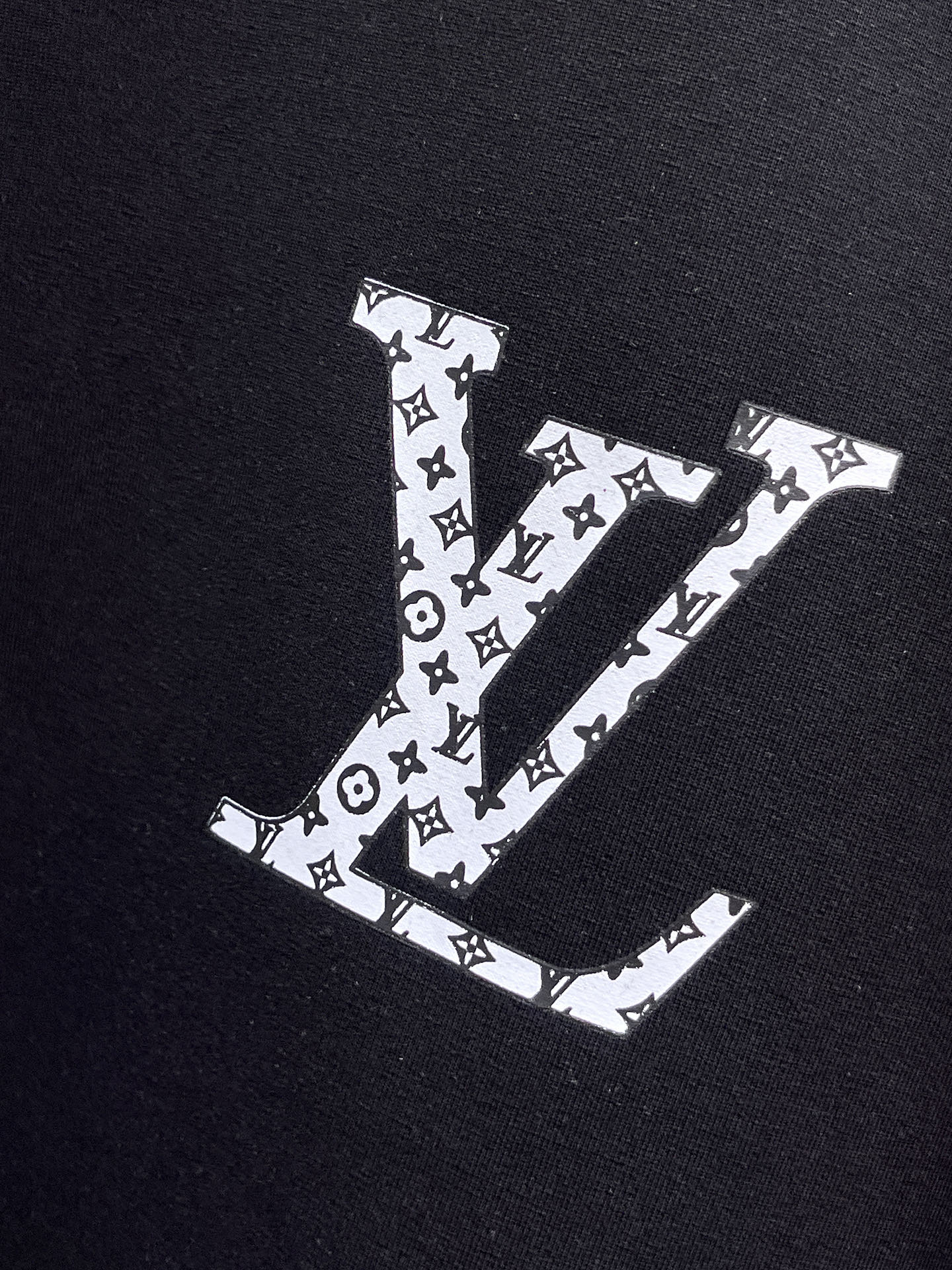 Louis Vuitton Male Hoodie Cotton Black Xs-s-m-l