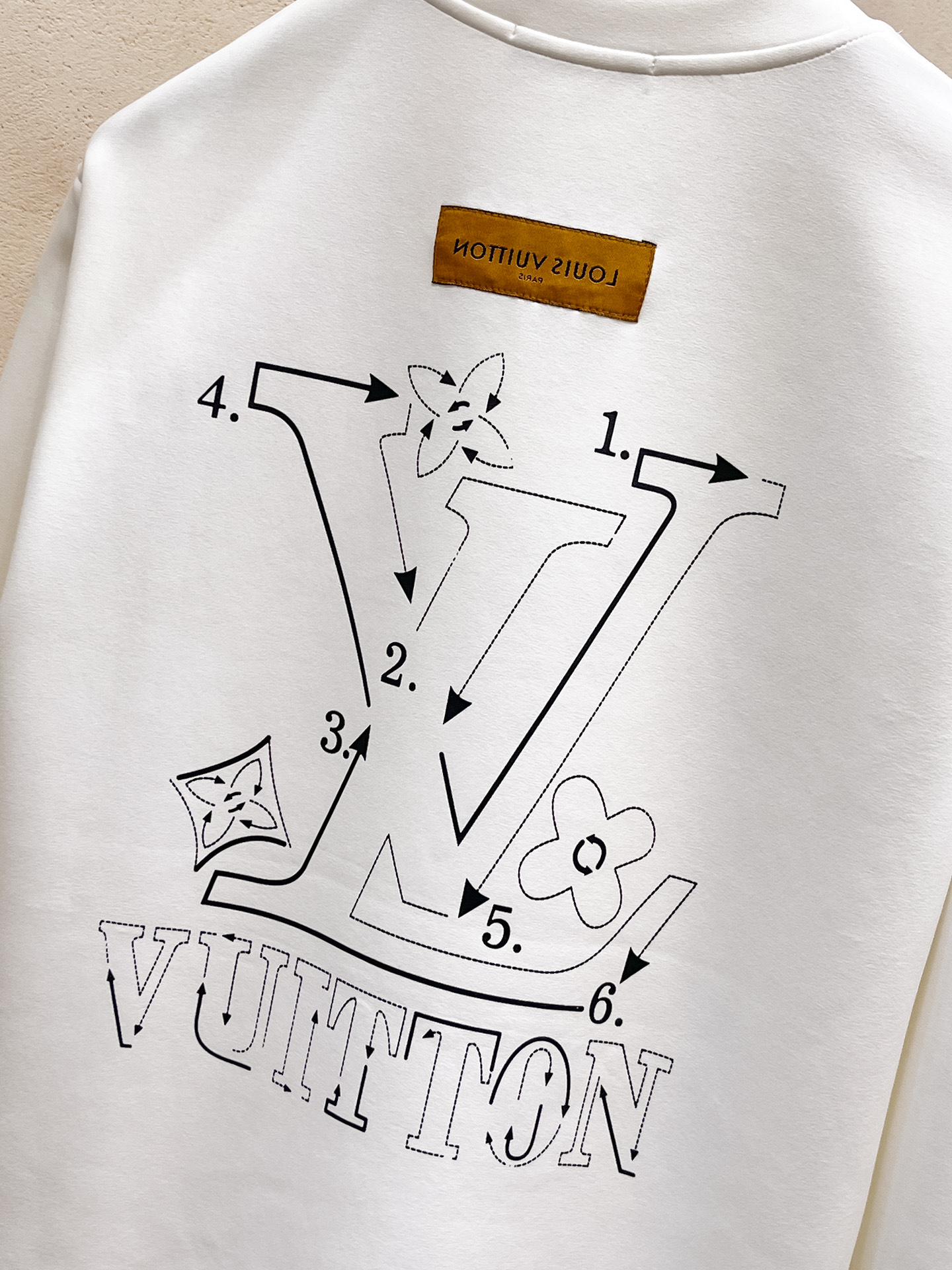 Louis Vuitton Male Hoodie Cotton Black Xs-s-m-l