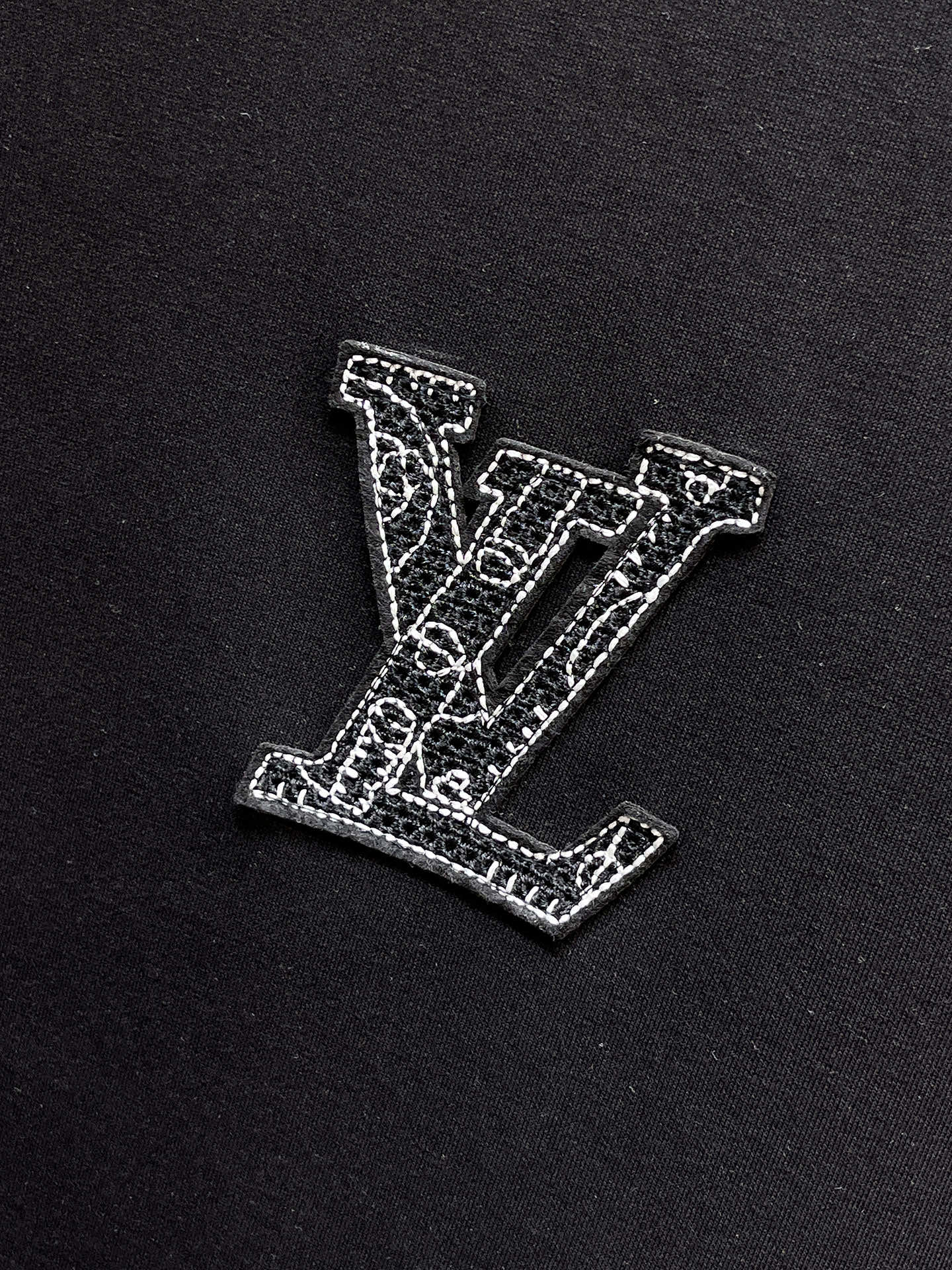 Louis Vuitton Male Hoodie Cotton Black Xs-s-m-l