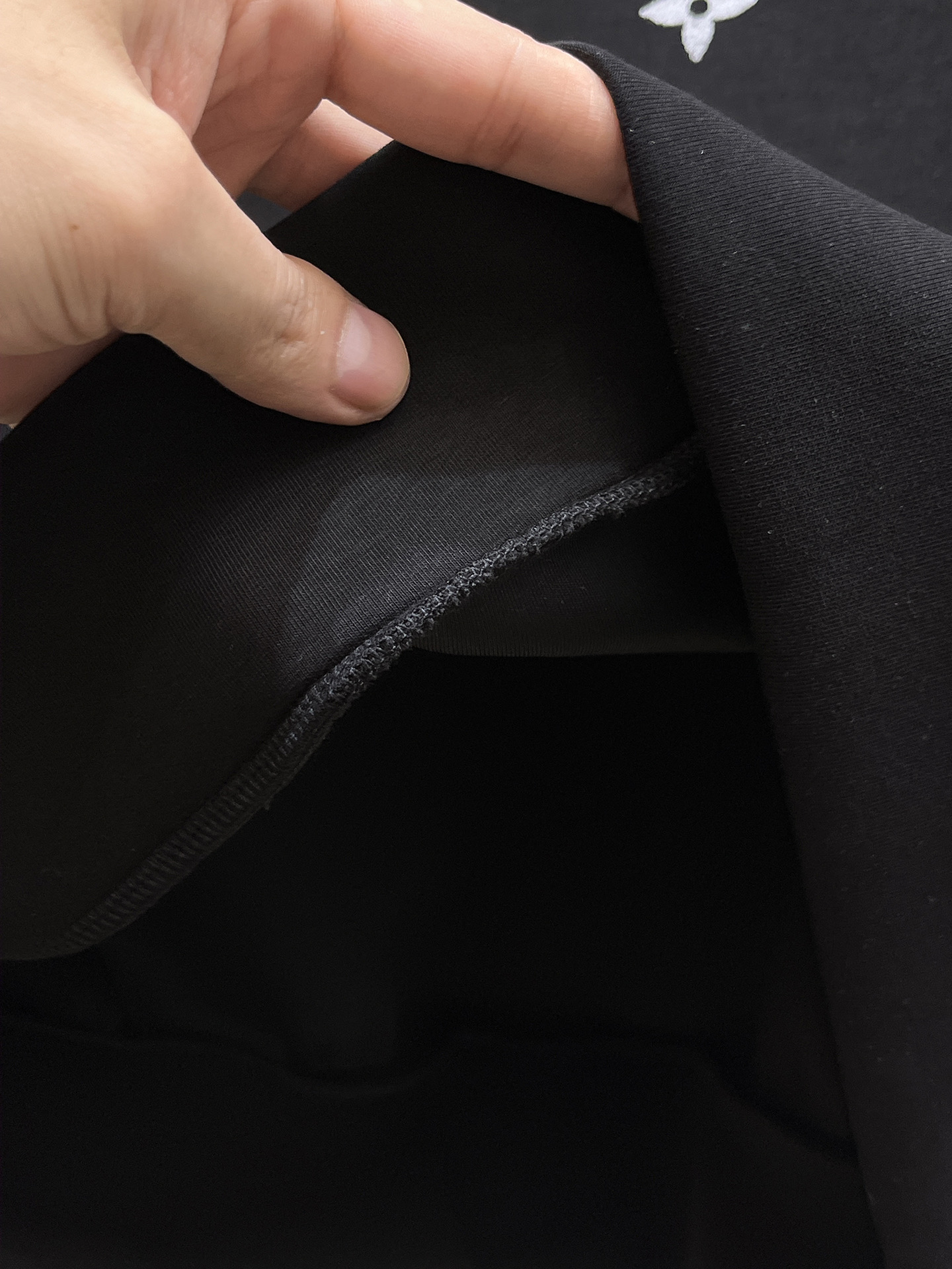 Louis Vuitton Male Hoodie Cotton Black Xs-s-m-l