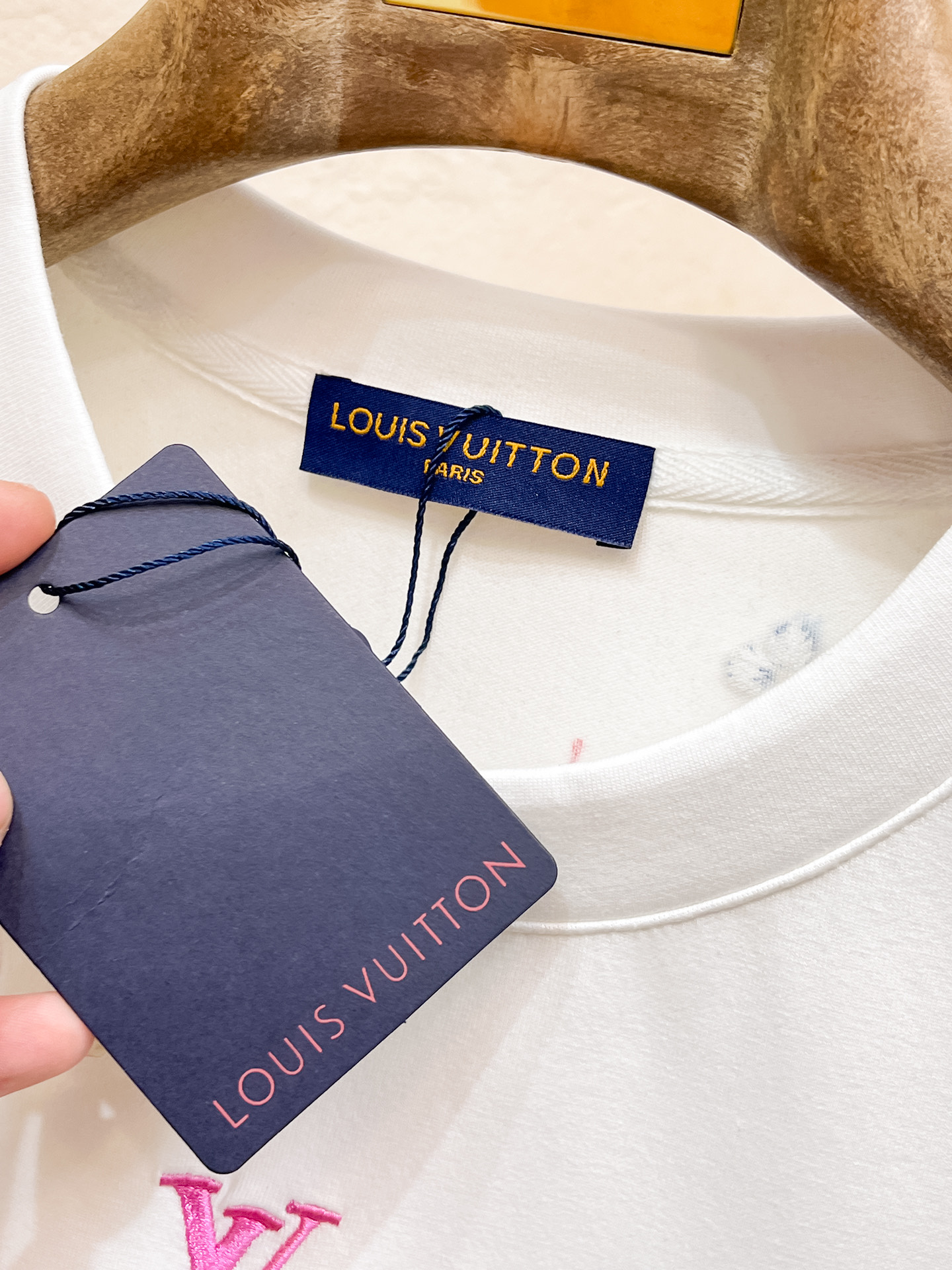 Louis Vuitton Male Hoodie Cotton Black Xs-s-m-l