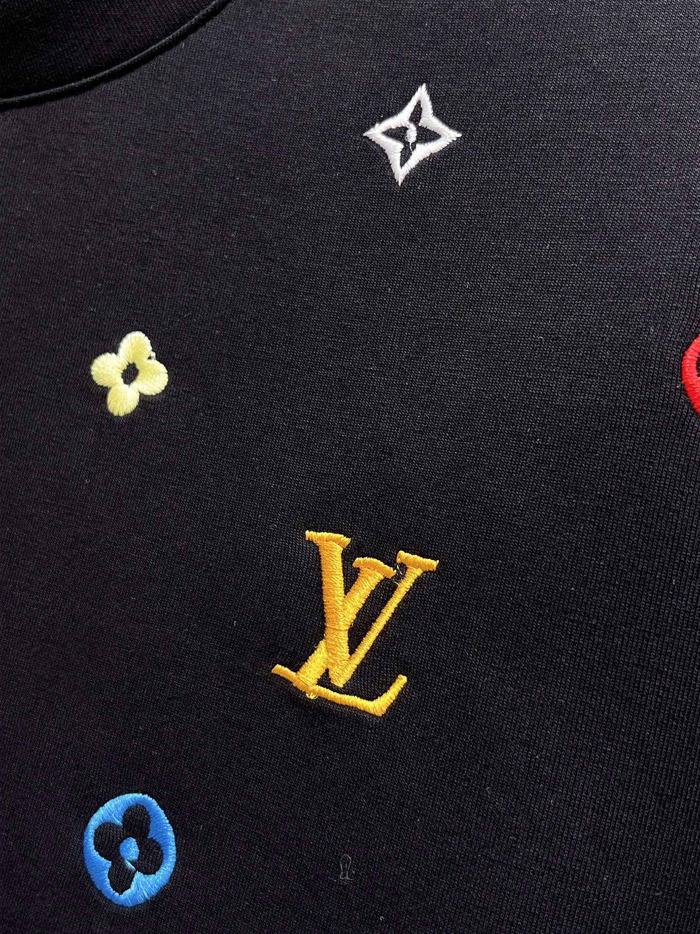 Louis Vuitton Male Hoodie Cotton Black Xs-s-m-l