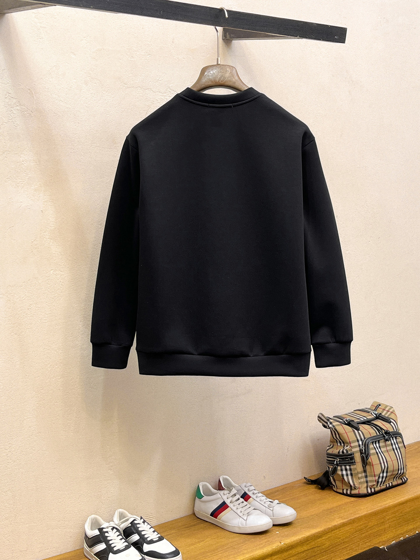 Louis Vuitton Male Hoodie Cotton Black Xs-s-m-l