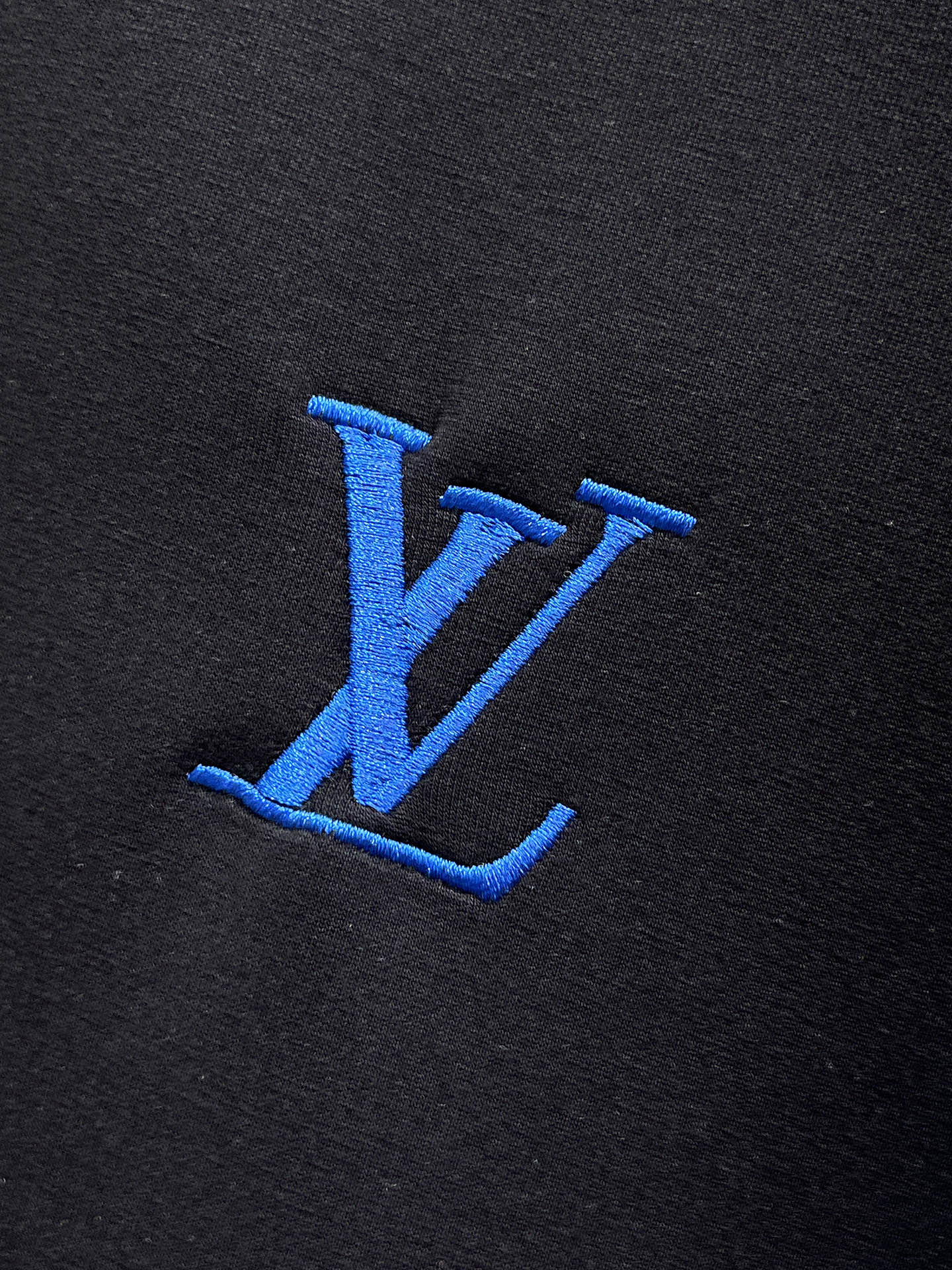 Louis Vuitton Male Hoodie Cotton Black Xs-s-m-l