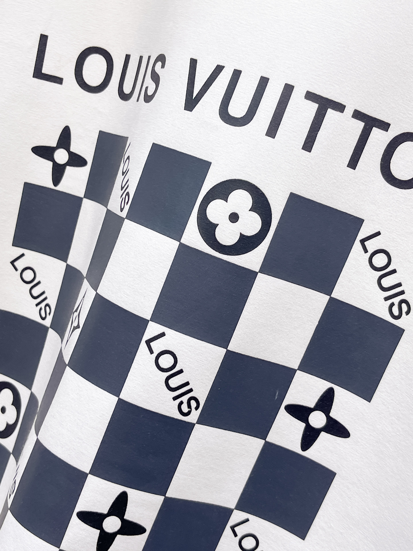 Louis Vuitton Male Hoodie Cotton Black Xs-s-m-l