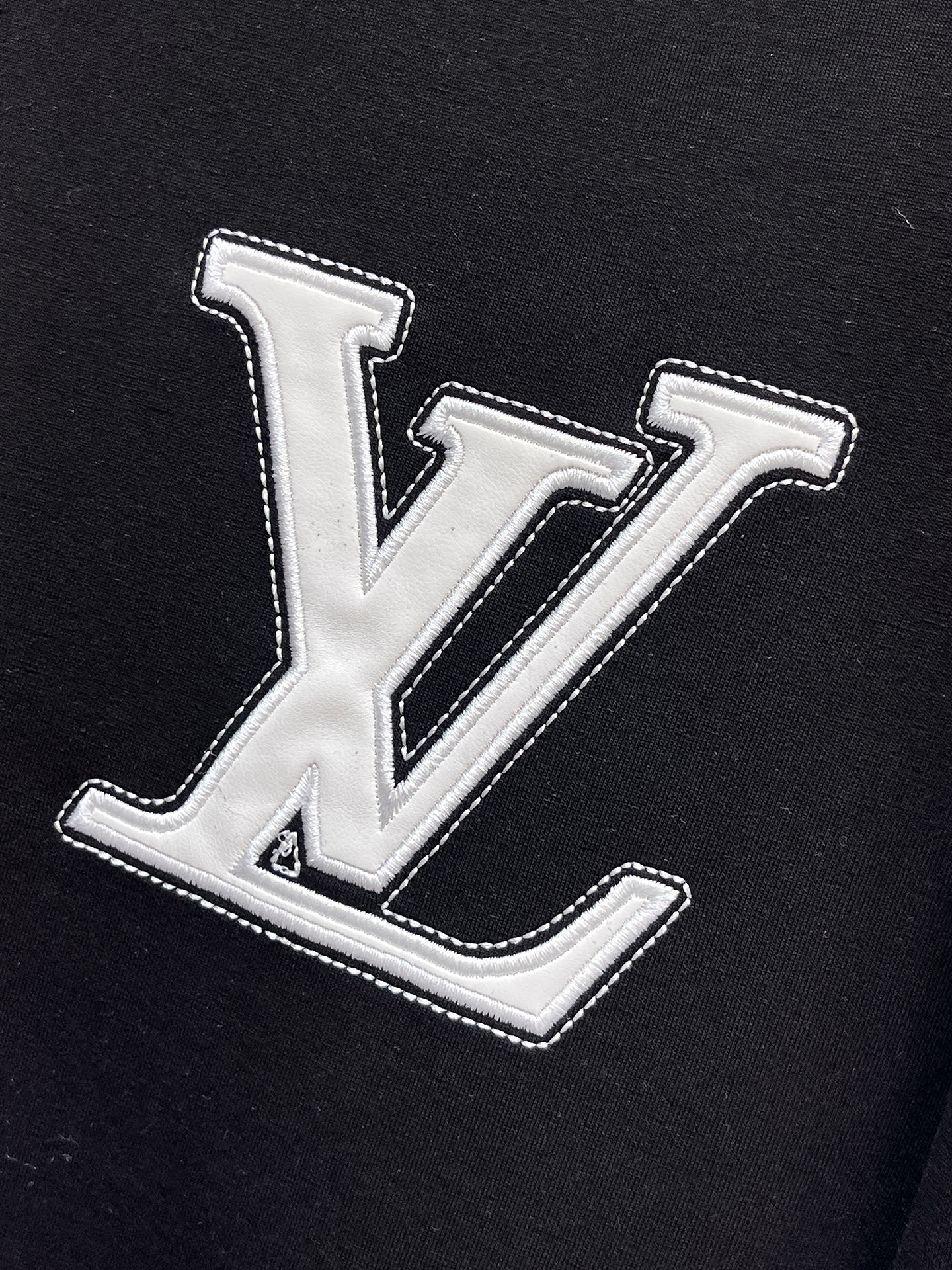 Louis Vuitton Male Hoodie Cotton Black Xs-s-m-l