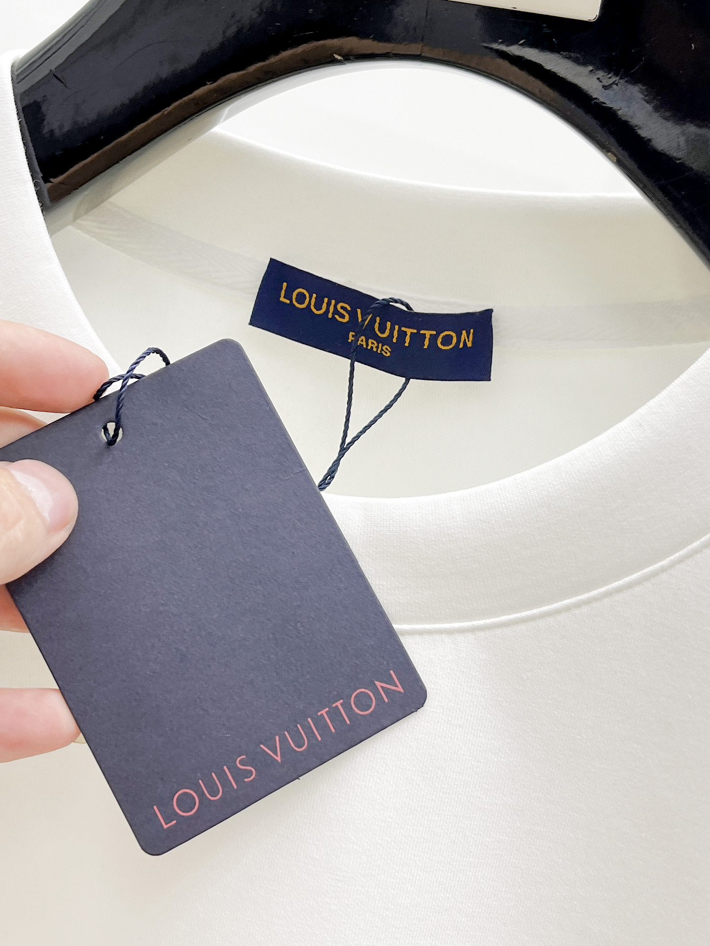 Louis Vuitton Male Hoodie Cotton Black Xs-s-m-l