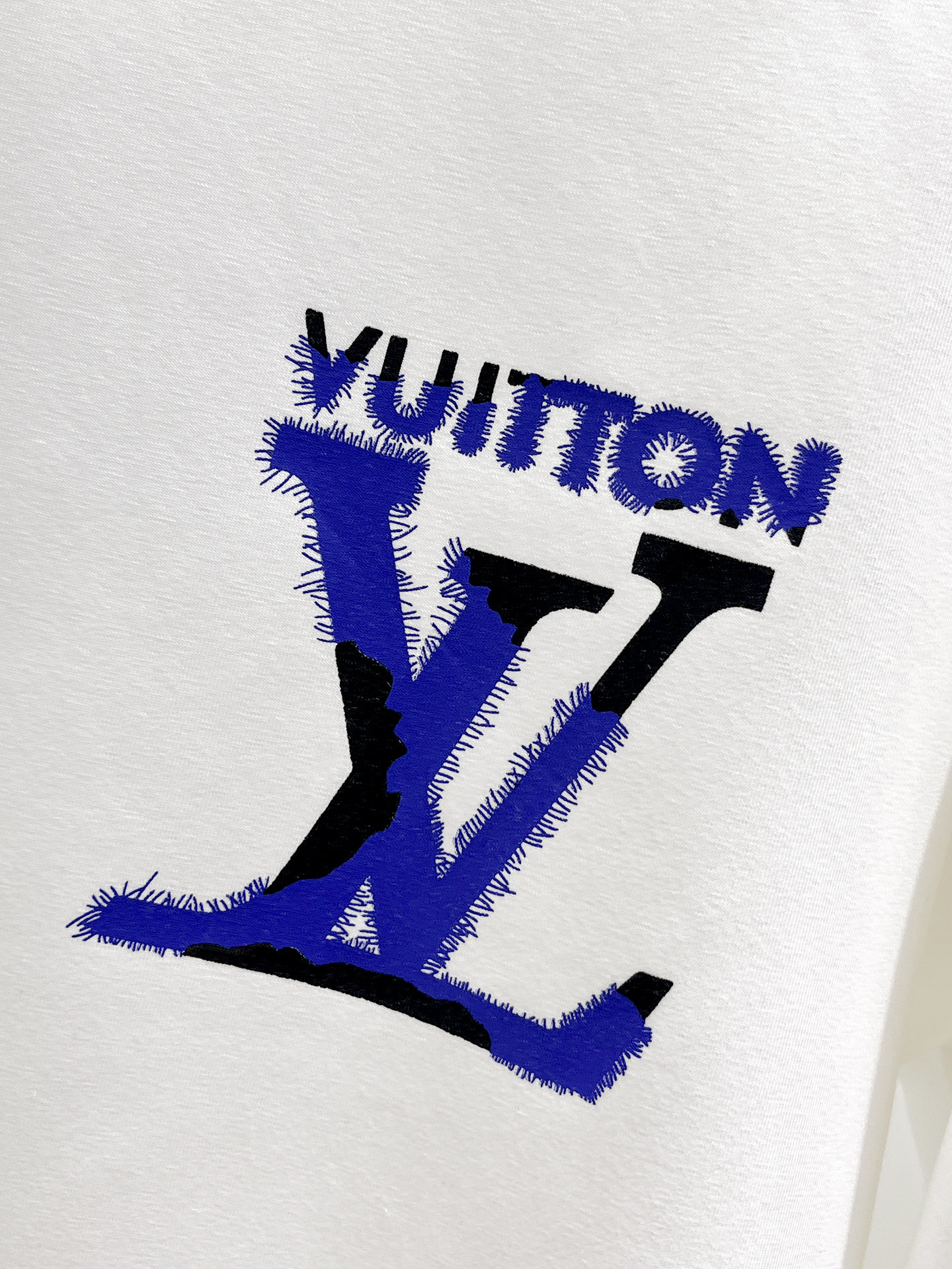 Louis Vuitton Male Hoodie Cotton Black Xs-s-m-l