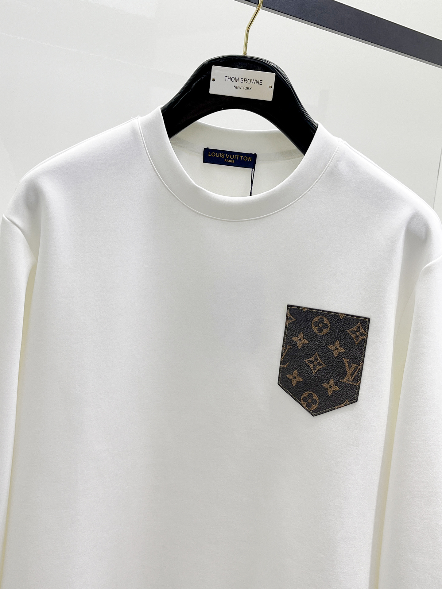 Louis Vuitton Male Hoodie Cotton Black Xs-s-m-l