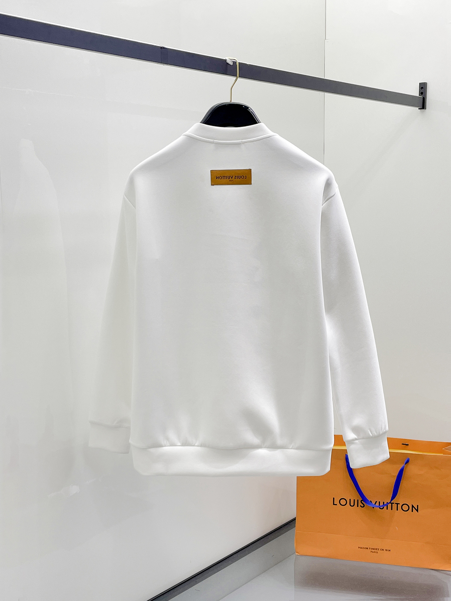 Louis Vuitton Male Hoodie Cotton Black Xs-s-m-l