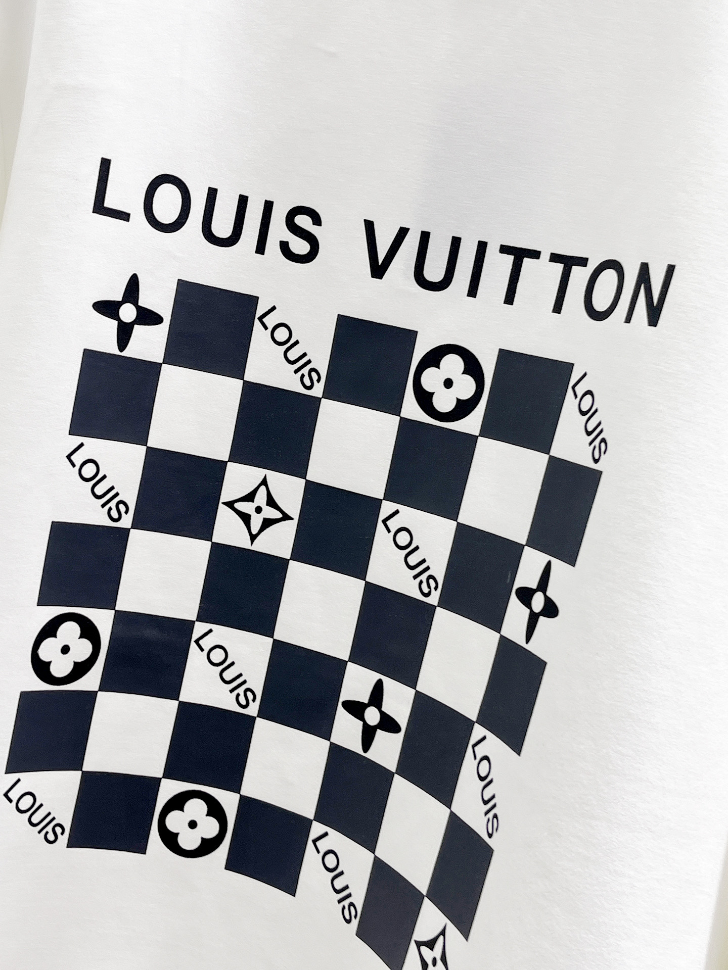 Louis Vuitton Male Hoodie Cotton Black Xs-s-m-l