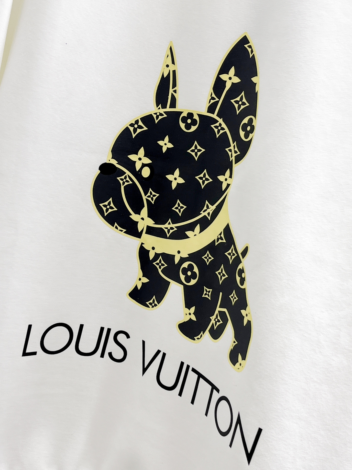 Louis Vuitton Male Hoodie Cotton Black Xs-s-m-l
