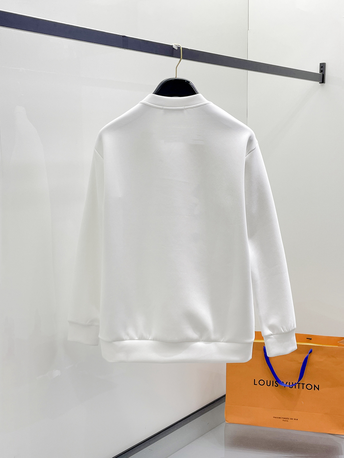 Louis Vuitton Male Hoodie Cotton Black Xs-s-m-l