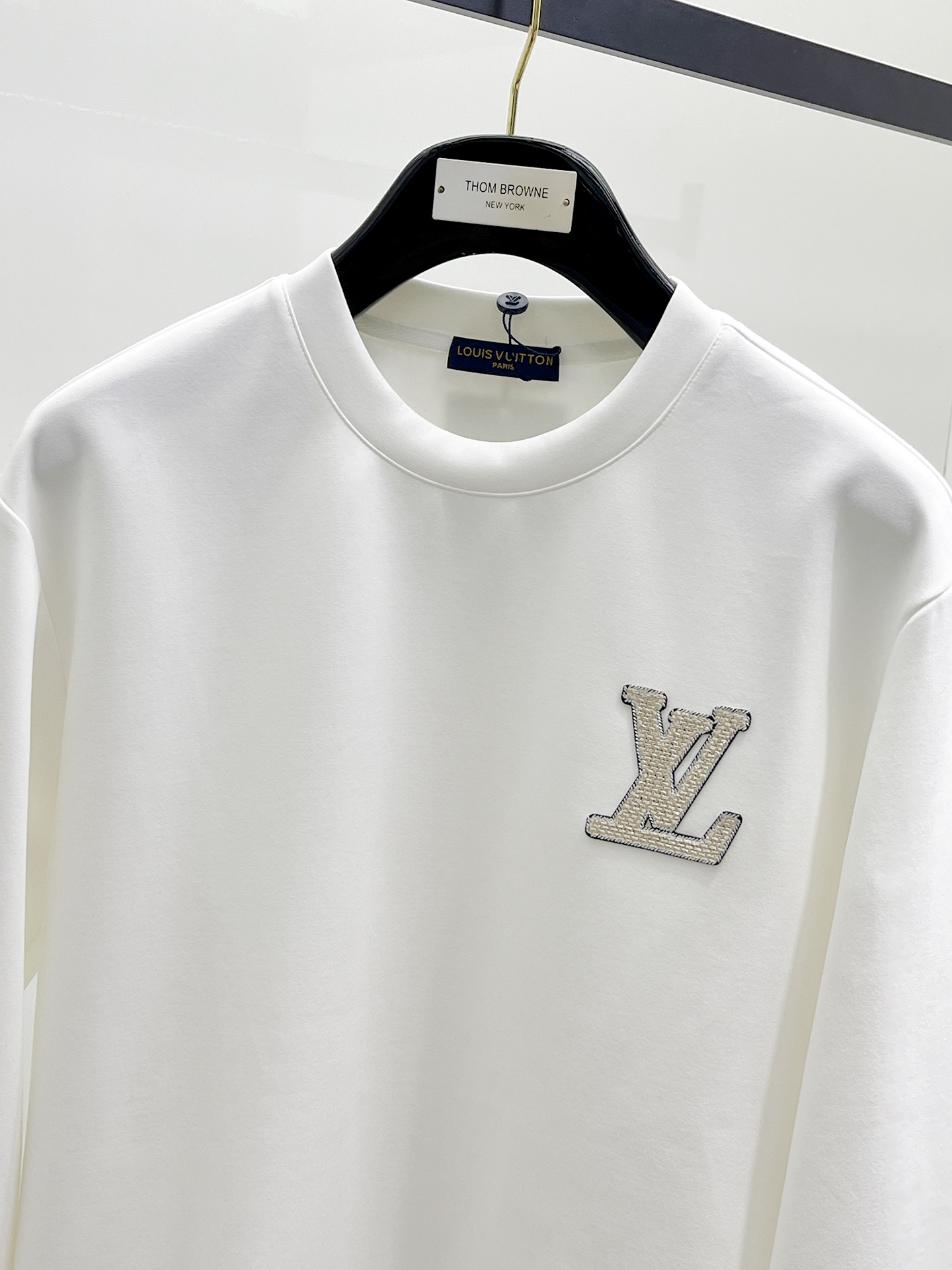 Louis Vuitton Male Hoodie Cotton Black Xs-s-m-l