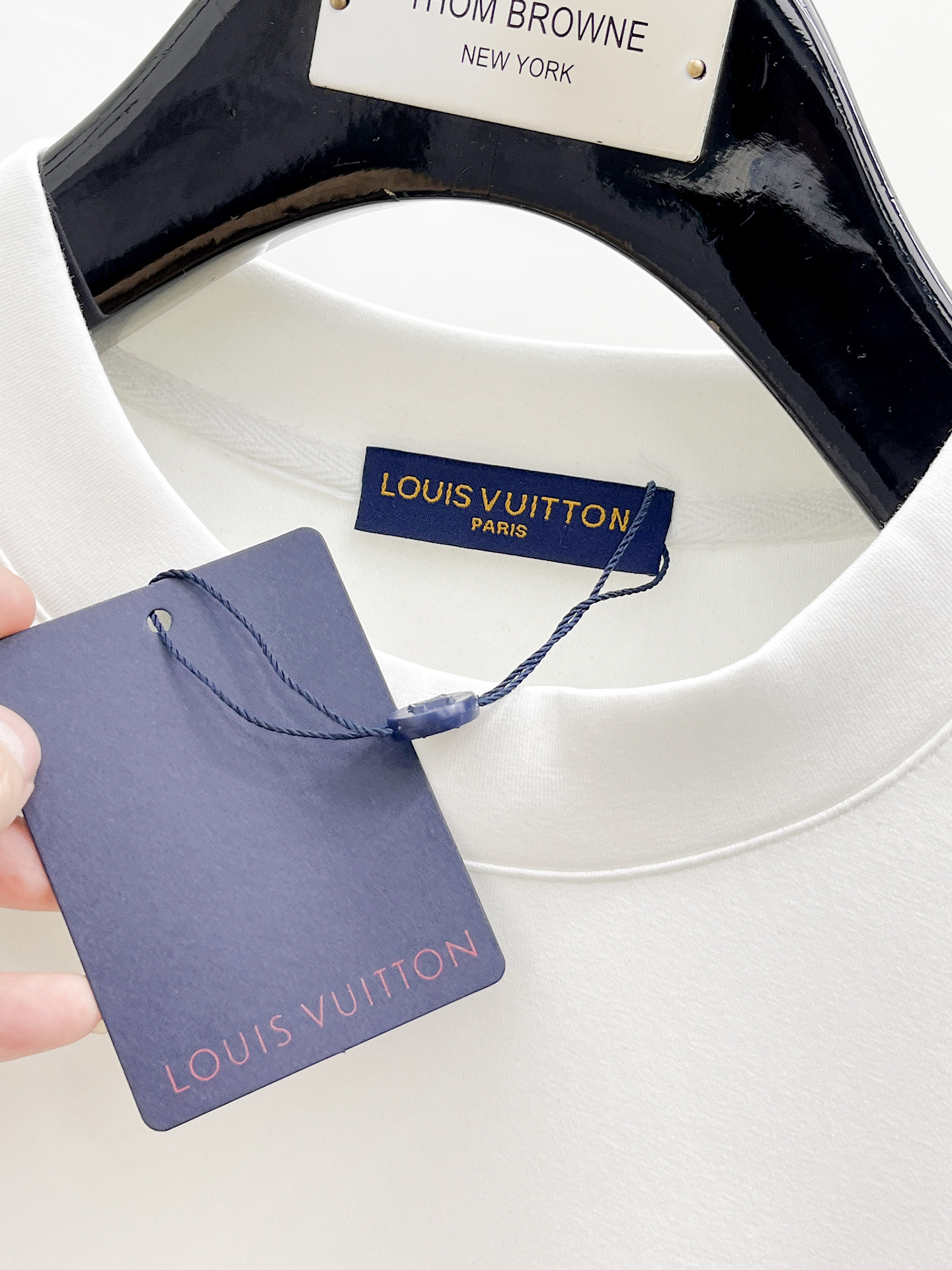 Louis Vuitton Male Hoodie Cotton Black Xs-s-m-l