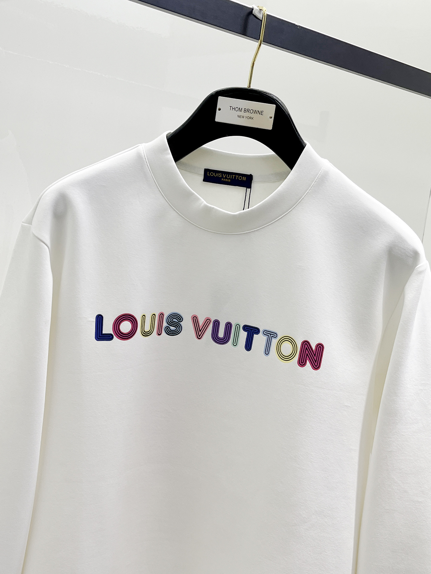 Louis Vuitton Male Hoodie Cotton Black Xs-s-m-l
