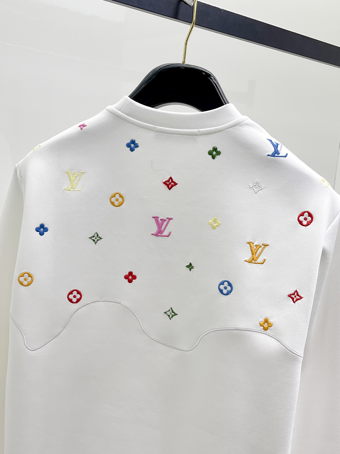 Louis Vuitton Male Hoodie Cotton Black Xs-s-m-l