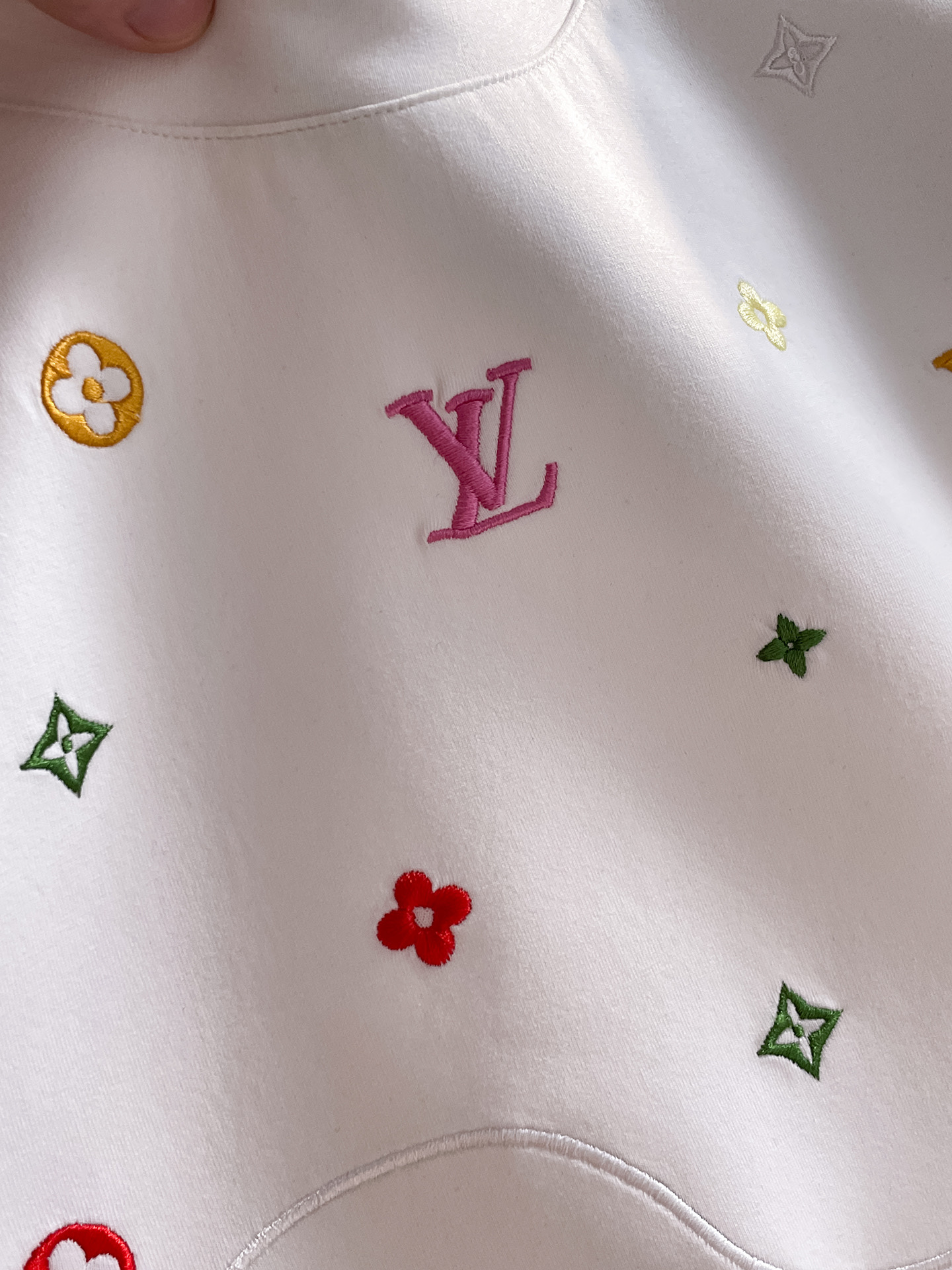 Louis Vuitton Male Hoodie Cotton Black Xs-s-m-l