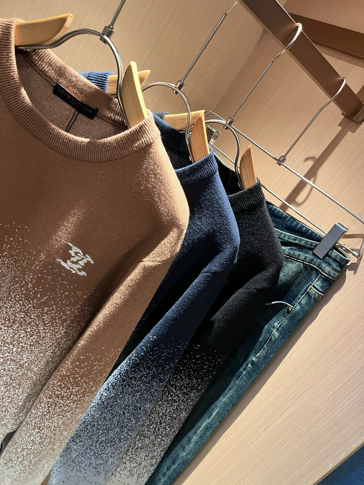 Louis Vuitton Couple Basic Clothing Wool Slim Fit S-m-l-xl