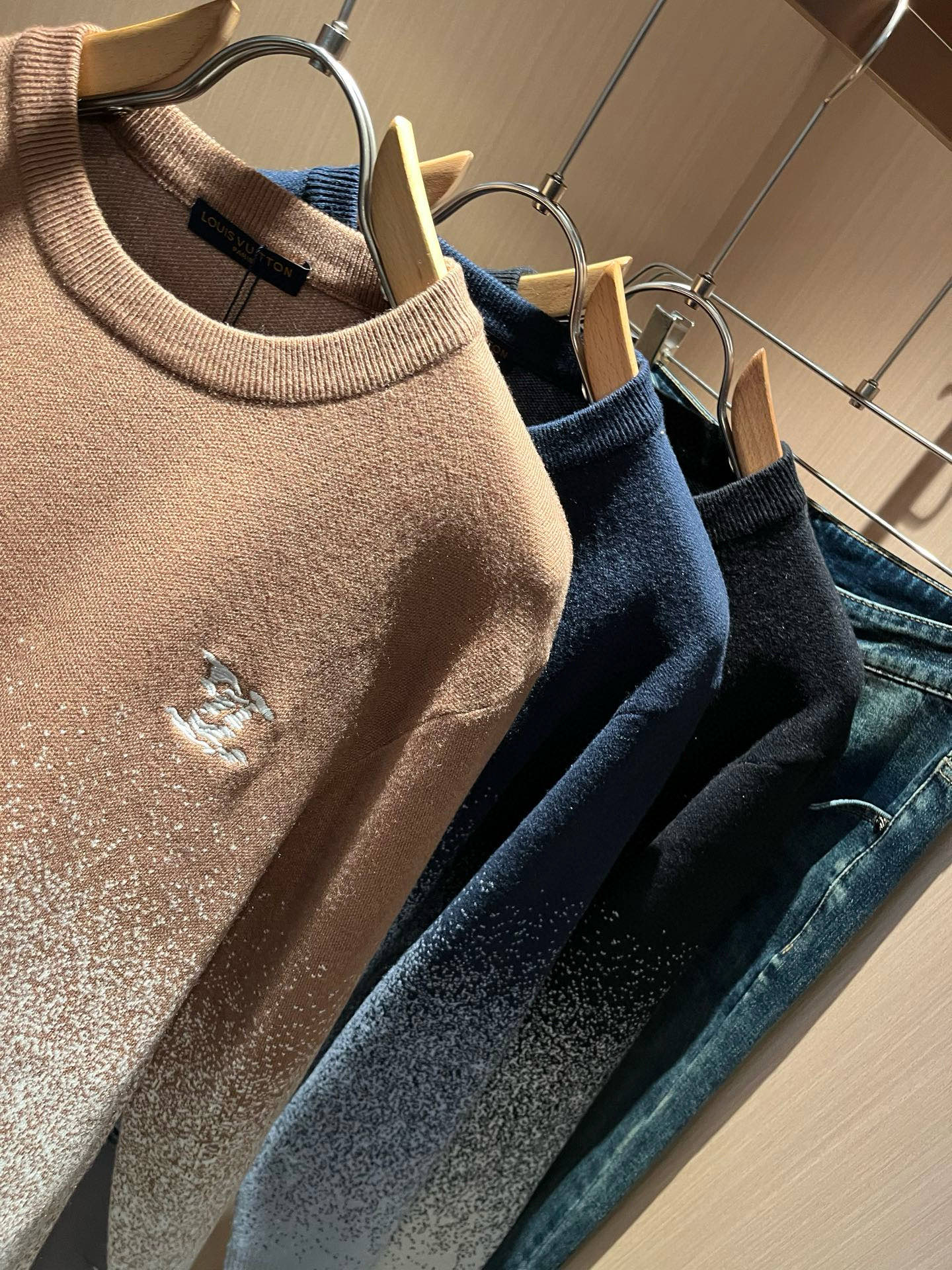Louis Vuitton Couple Basic Clothing Wool Slim Fit S-m-l-xl