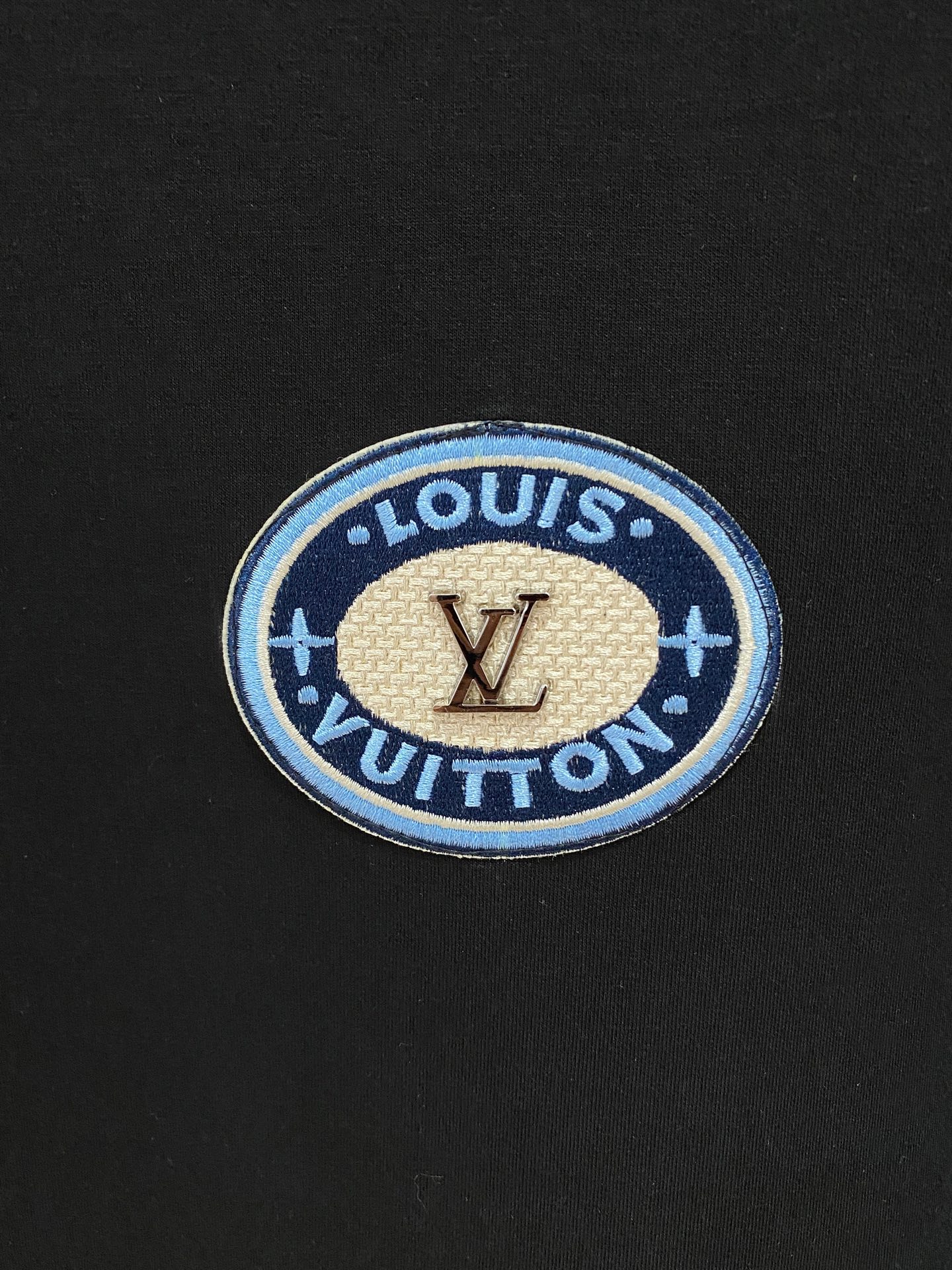 Louis Vuitton Male Hoodie Cotton Black Xs-s-m-l