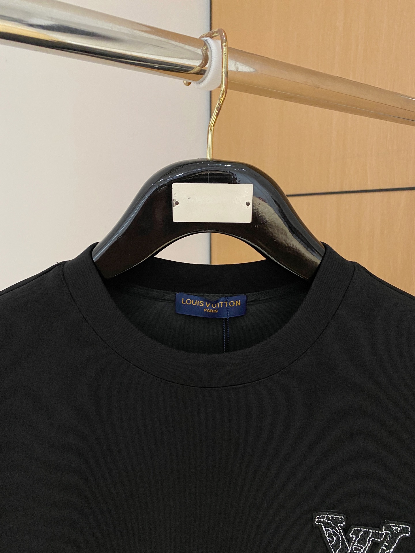 Louis Vuitton Male Hoodie Cotton Black Xs-s-m-l