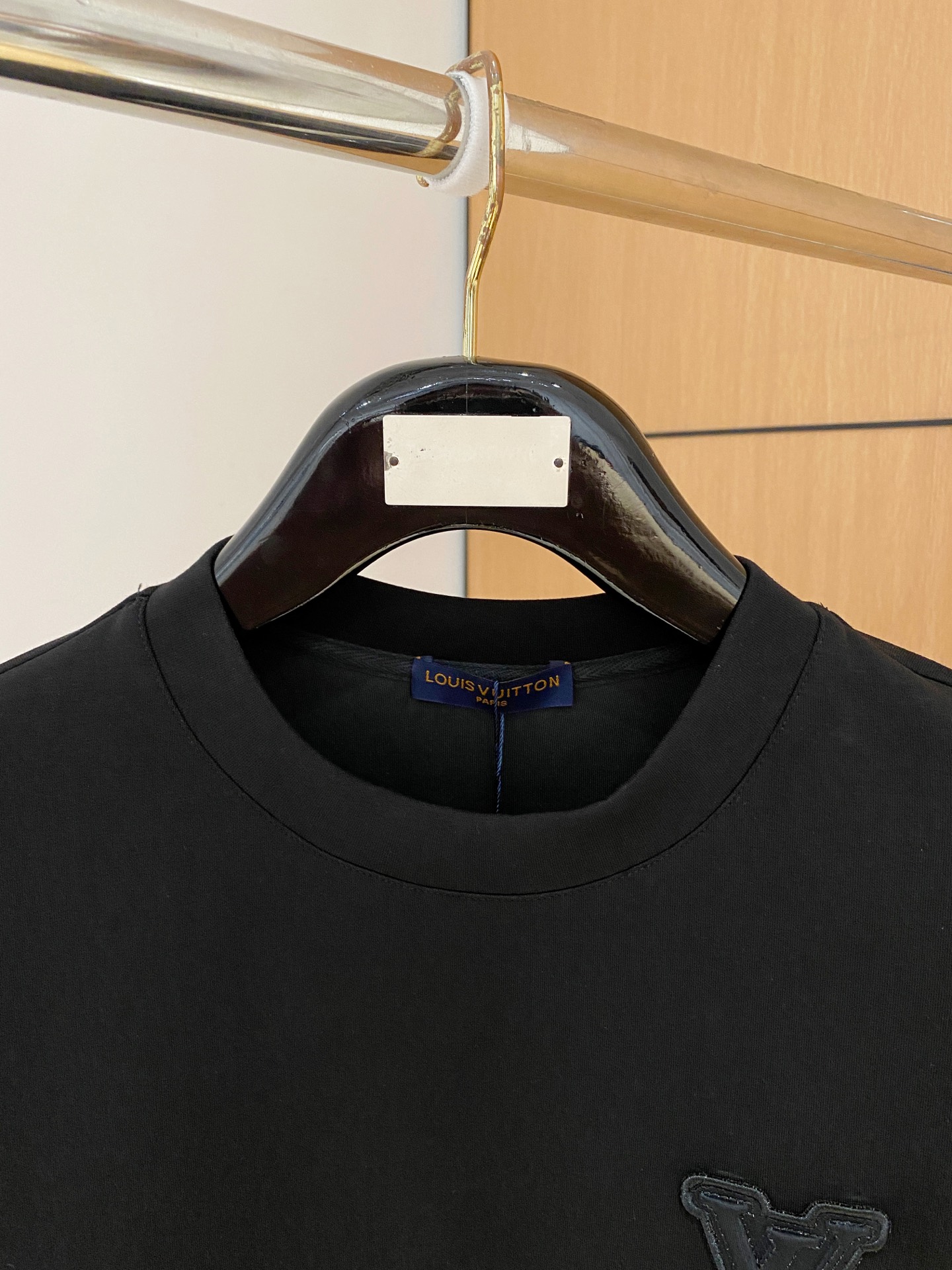 Louis Vuitton Male Hoodie Cotton Black Xs-s-m-l