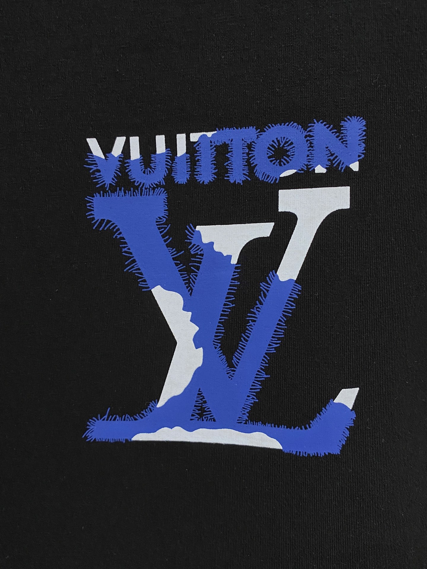 Louis Vuitton Male Hoodie Cotton Black Xs-s-m-l