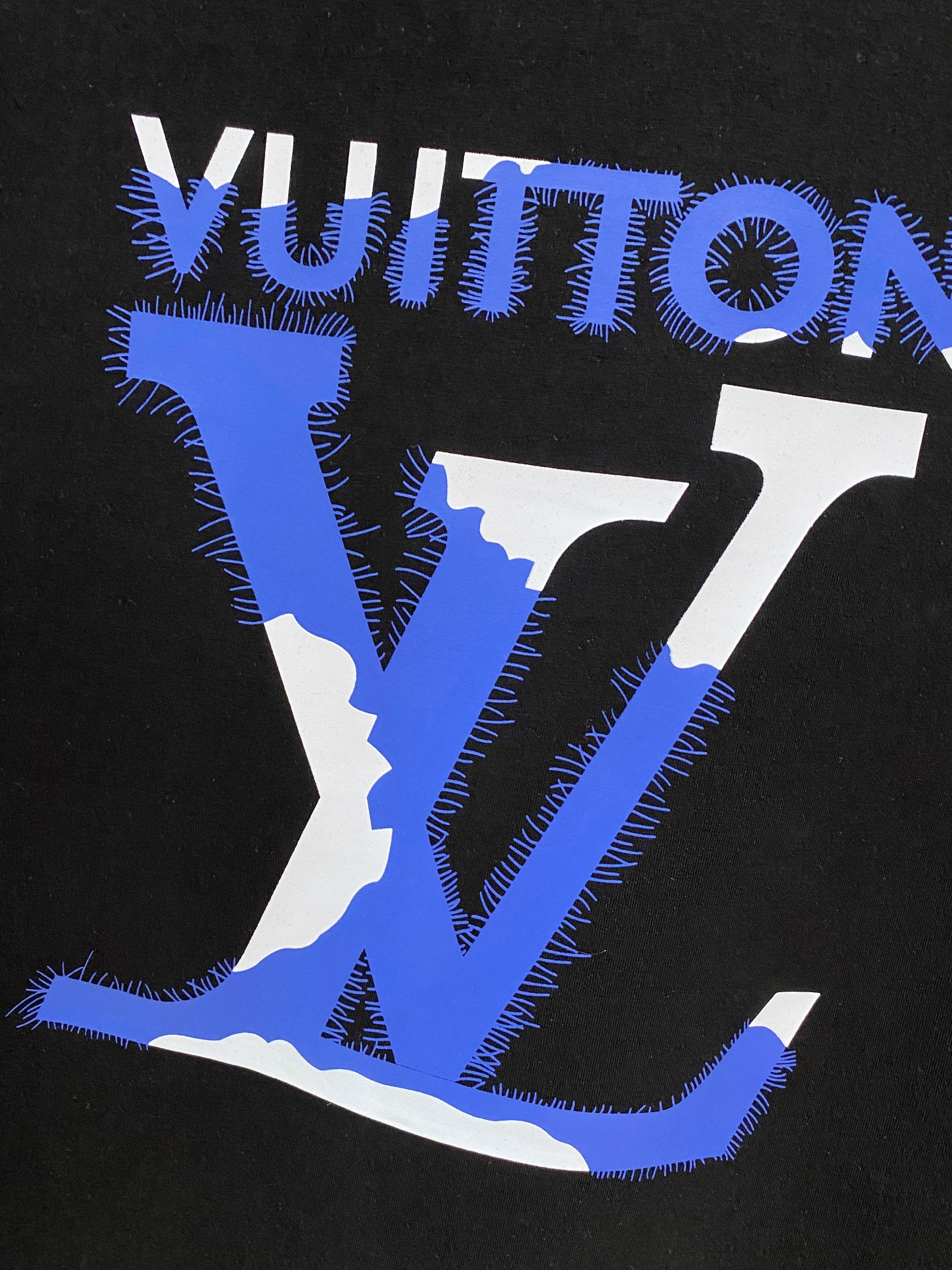 Louis Vuitton Male Hoodie Cotton Black Xs-s-m-l