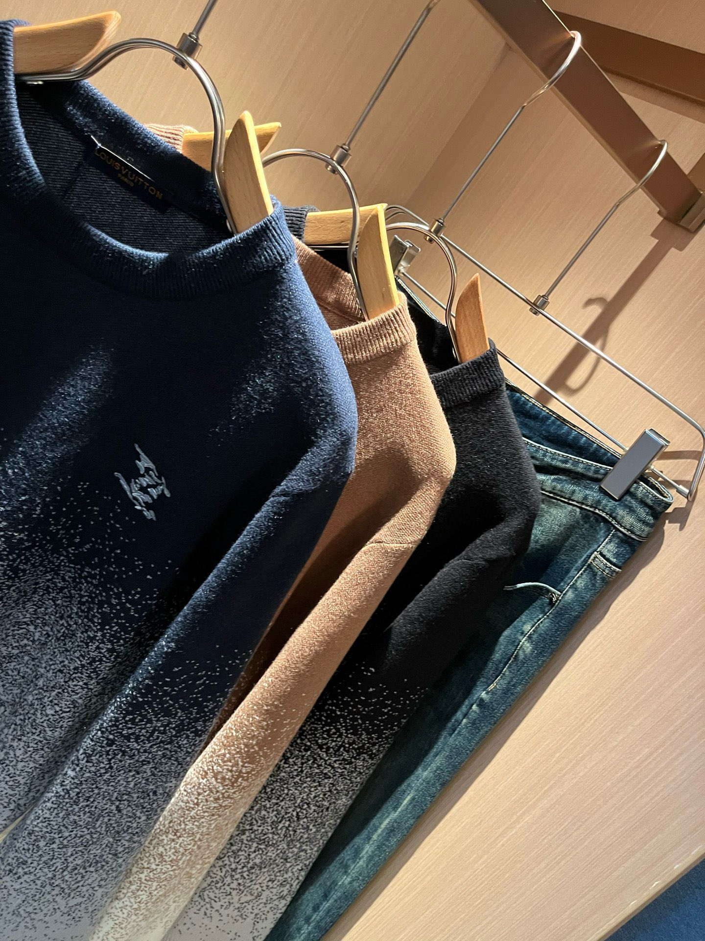 Louis Vuitton Couple Basic Clothing Wool Slim Fit S-m-l-xl