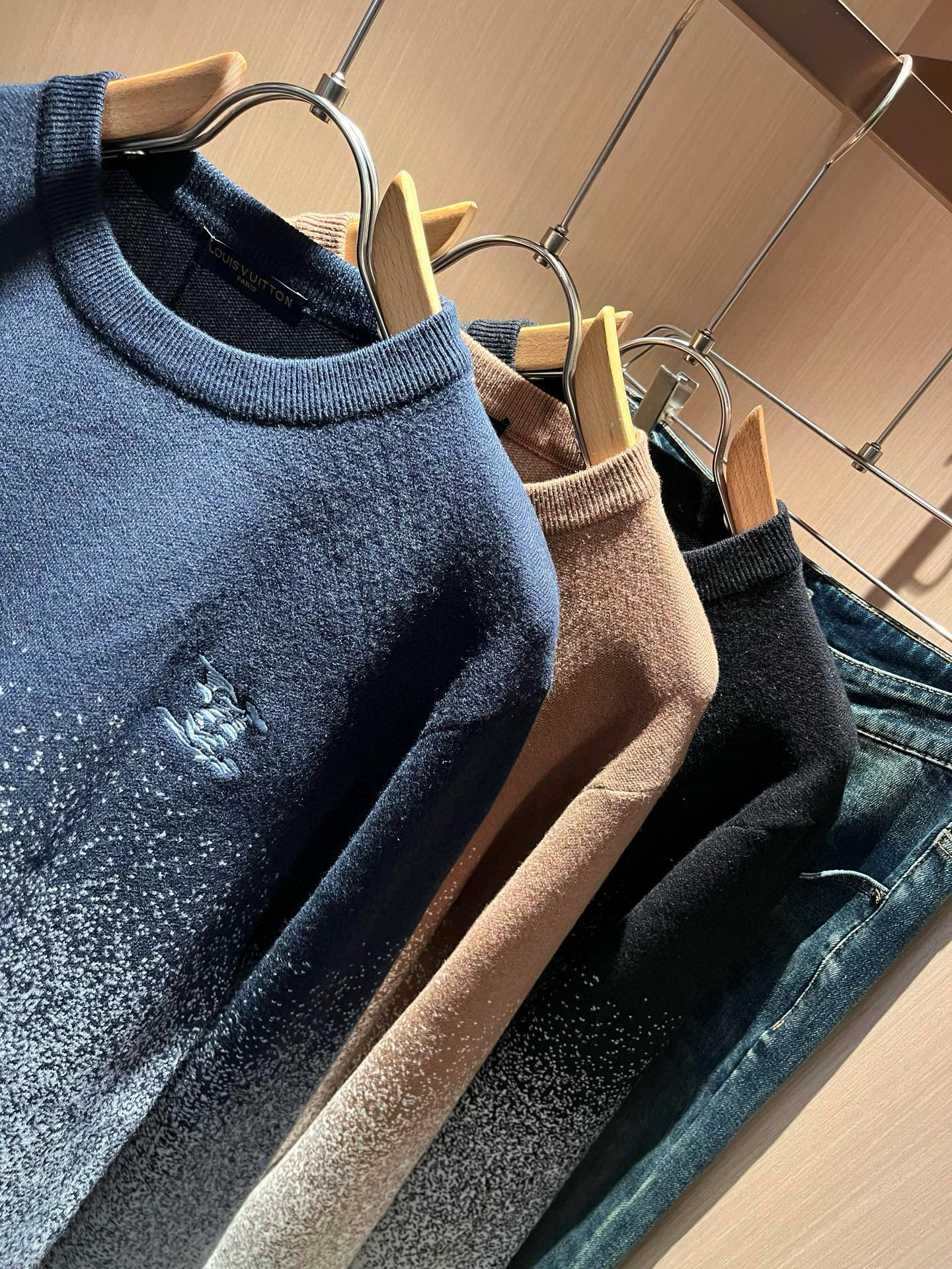 Louis Vuitton Couple Basic Clothing Wool Slim Fit S-m-l-xl