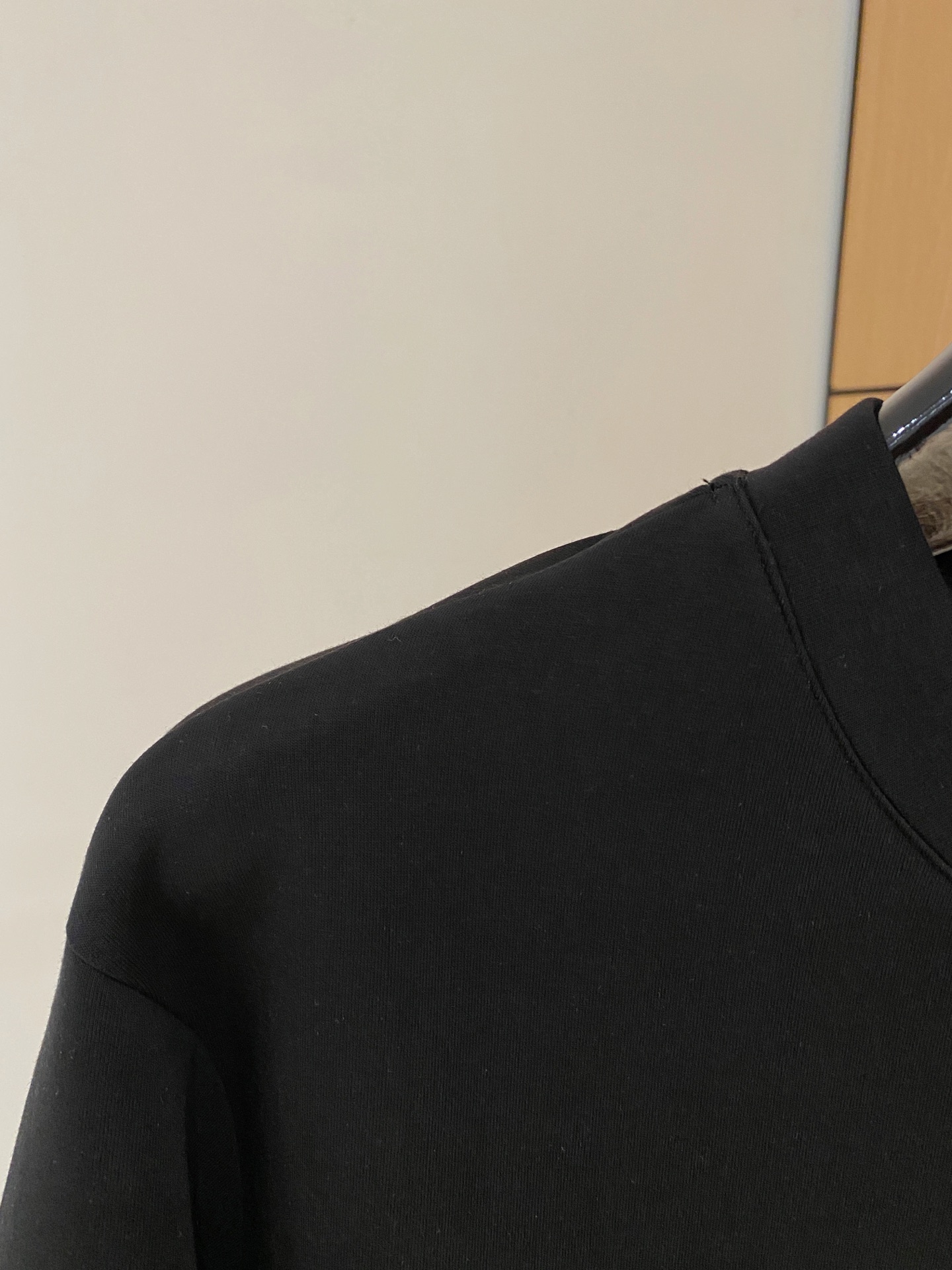 Louis Vuitton Male Hoodie Cotton Black Xs-s-m-l