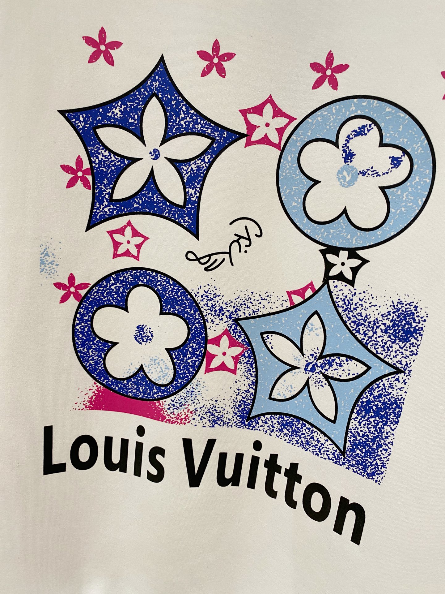 Louis Vuitton Male Hoodie Cotton Black Xs-s-m-l
