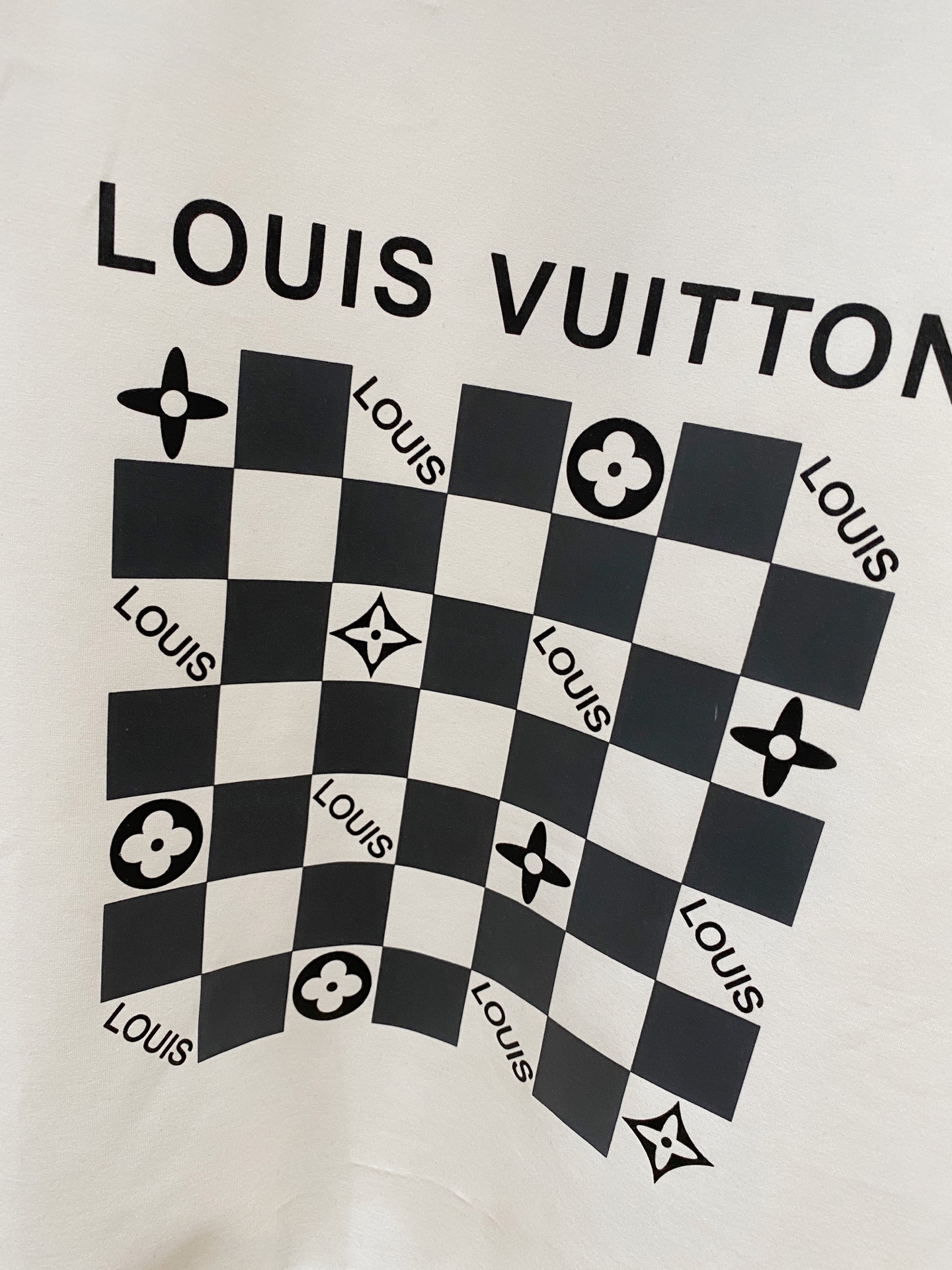 Louis Vuitton Male Hoodie Cotton Black Xs-s-m-l